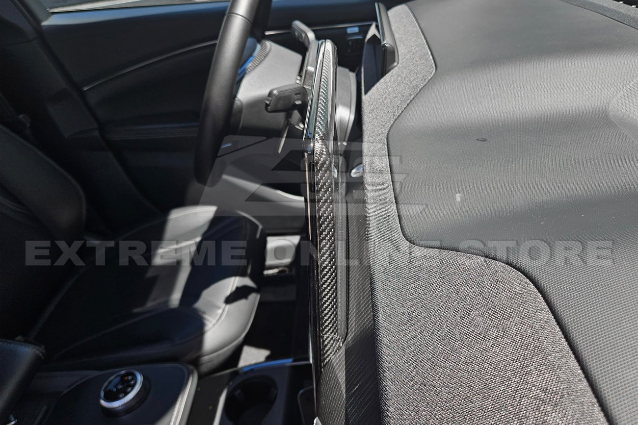 Ford Mustang Mach-E Factory Style Dry Carbon Fiber Navigation Monitor Cover 2021-Up