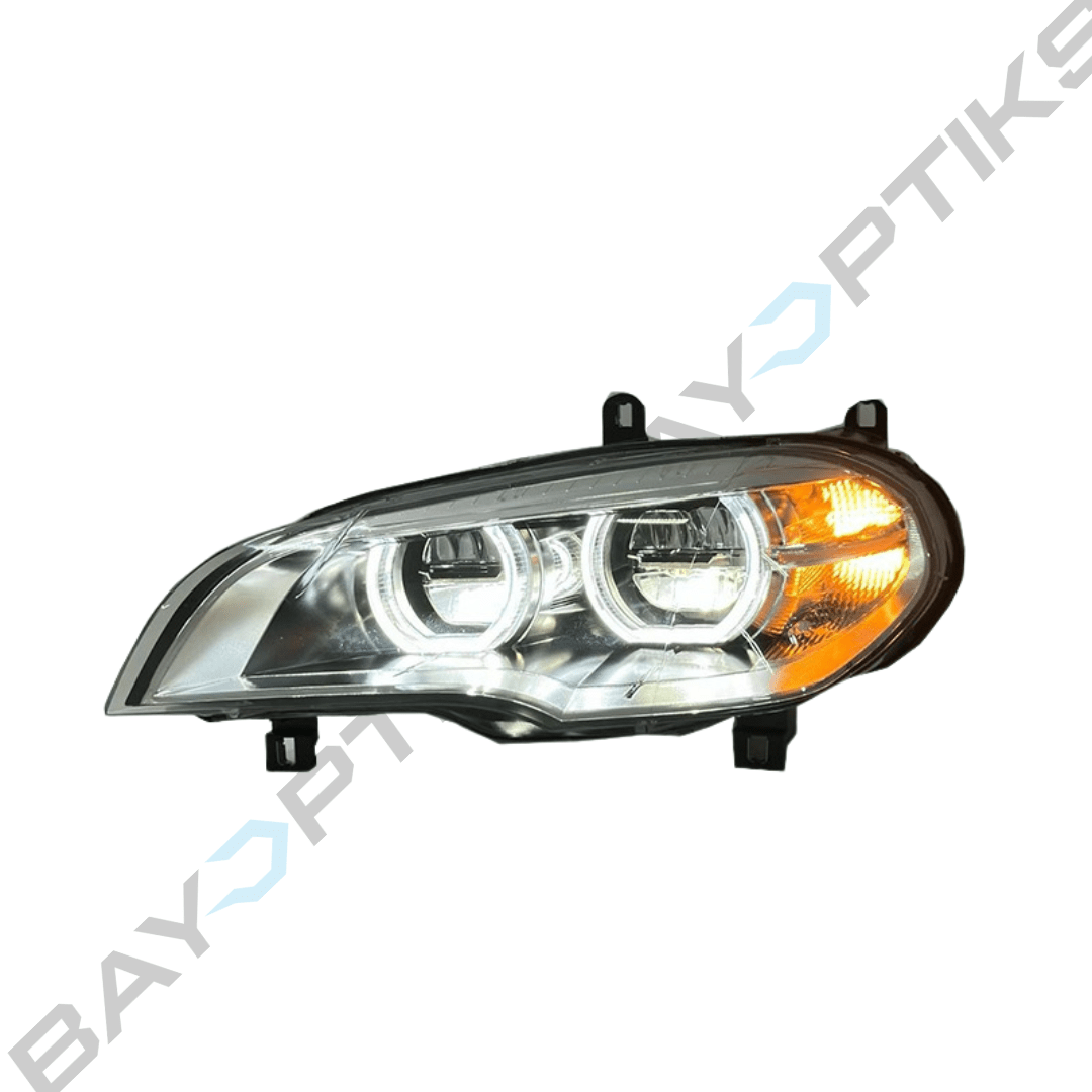 BMW X5 E70 Facelift Style CSL Yellow White Dual Color LED Headlights 2008-2013