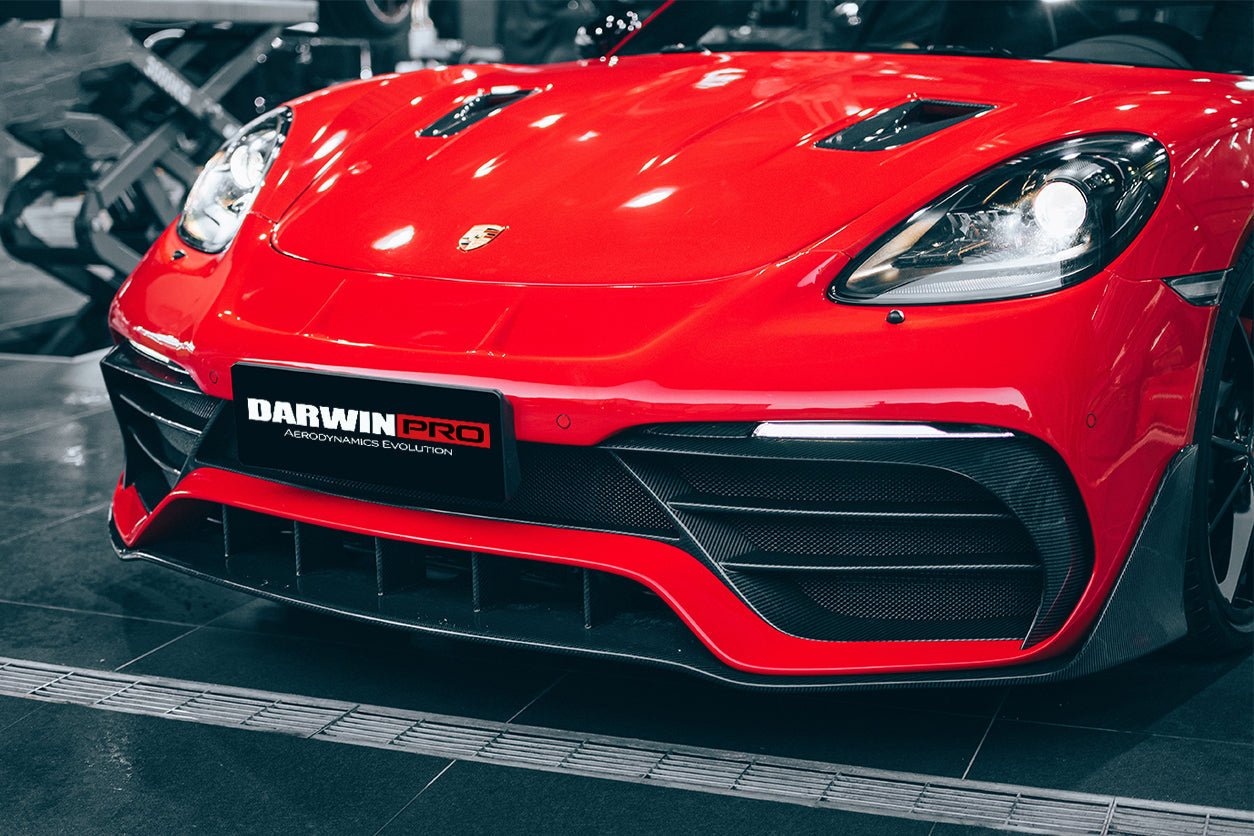 2012 - 2024 Porsche 718 & 981 Cayman & Boxster GT2RS Style Carbon Fiber Hood