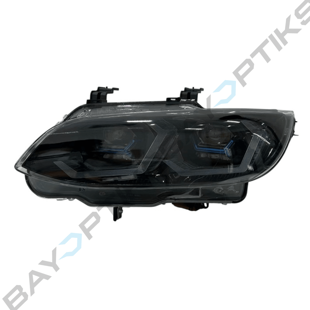 BMW E90 E92 3 Series M3 OSS Yellow White Dual Color Laser Style Headlights 2007-2013
