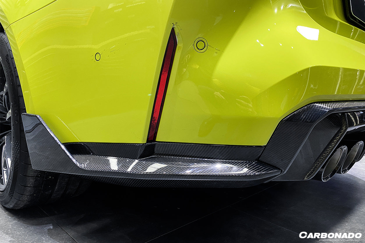2021-2025 BMW M3 G80 MP Style Carbon Fiber Quad Rear Lip with Winglets