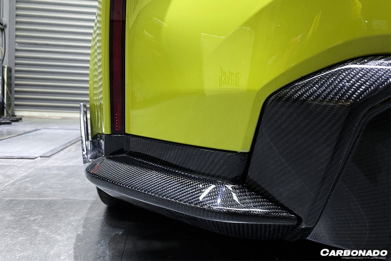 2021-2025 BMW M3 G80 MP Style Carbon Fiber Quad Rear Lip with Winglets