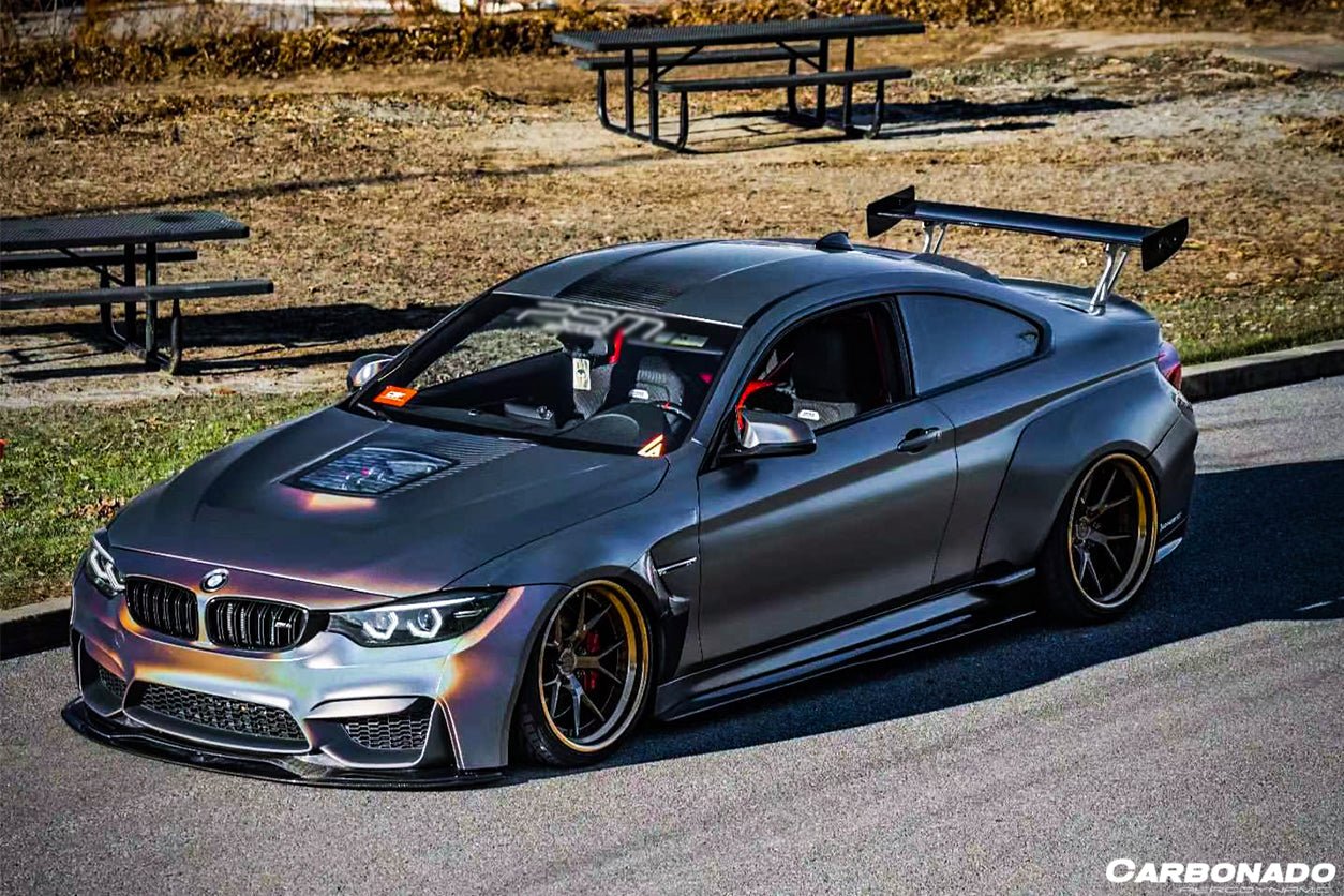 2014-2020 BMW M4 F82 SM Style Carbon Fiber Side Skirts