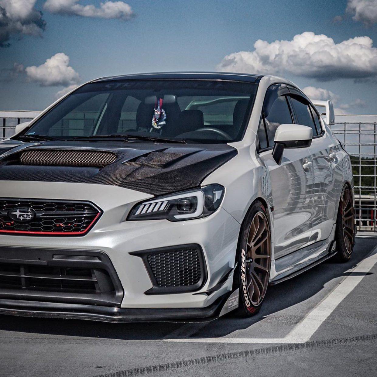 Subaru WRX VA STI Smoke Tinted Window Visors Rain Guards 2015-2021