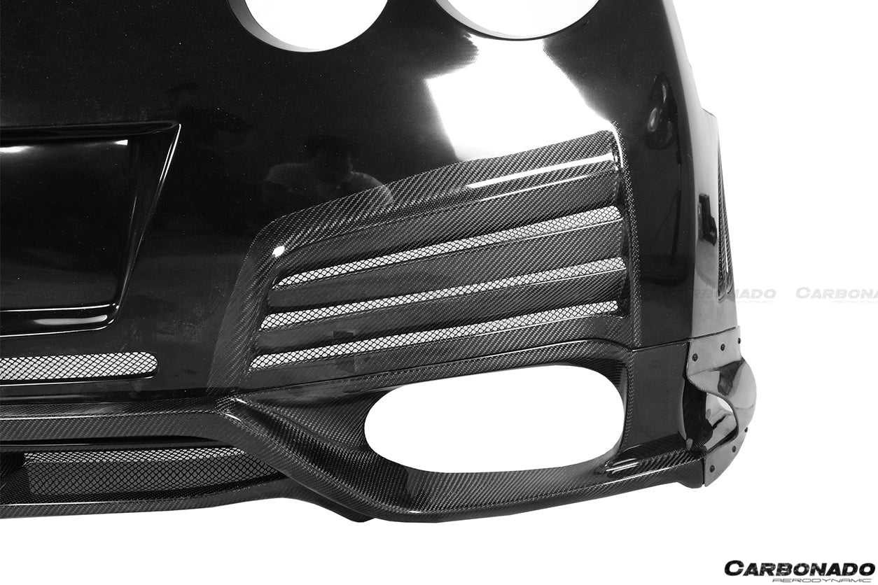 2012 - 2022 Nissan GTR R35 DBA & EBA VA Style Rear Bumper With Diffuser and LED Light