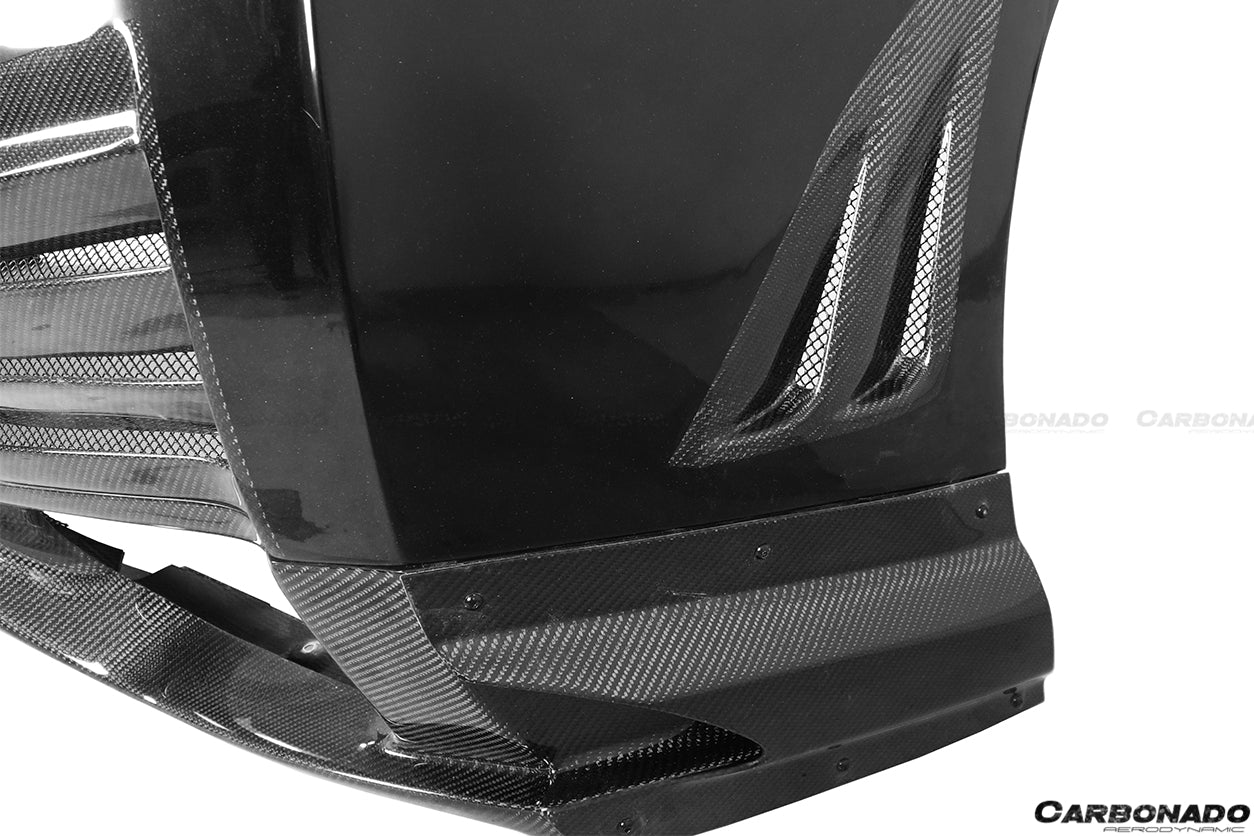 2012 - 2022 Nissan GTR R35 DBA & EBA VA Style Rear Bumper With Diffuser and LED Light