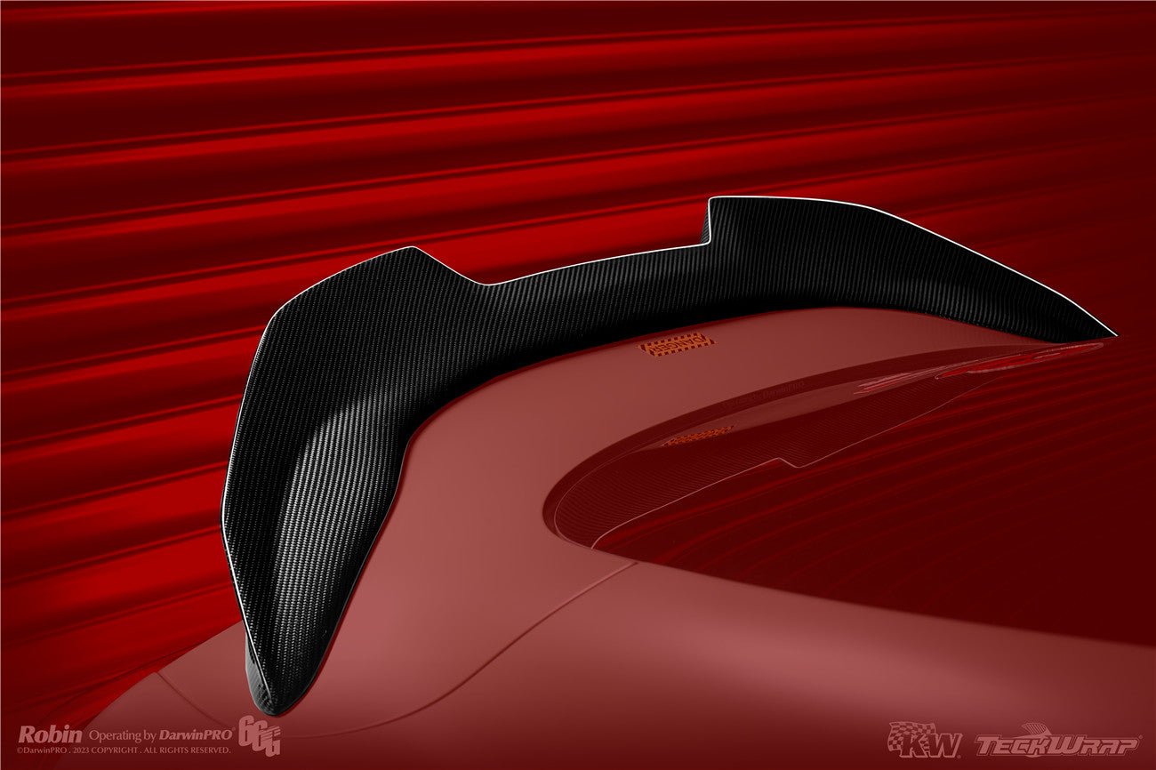 2019 - 2025 Toyota GR Supra (J29 & DB) A90 A91 BKSS Style Carbon Fiber Trunk Spoiler with LED Light