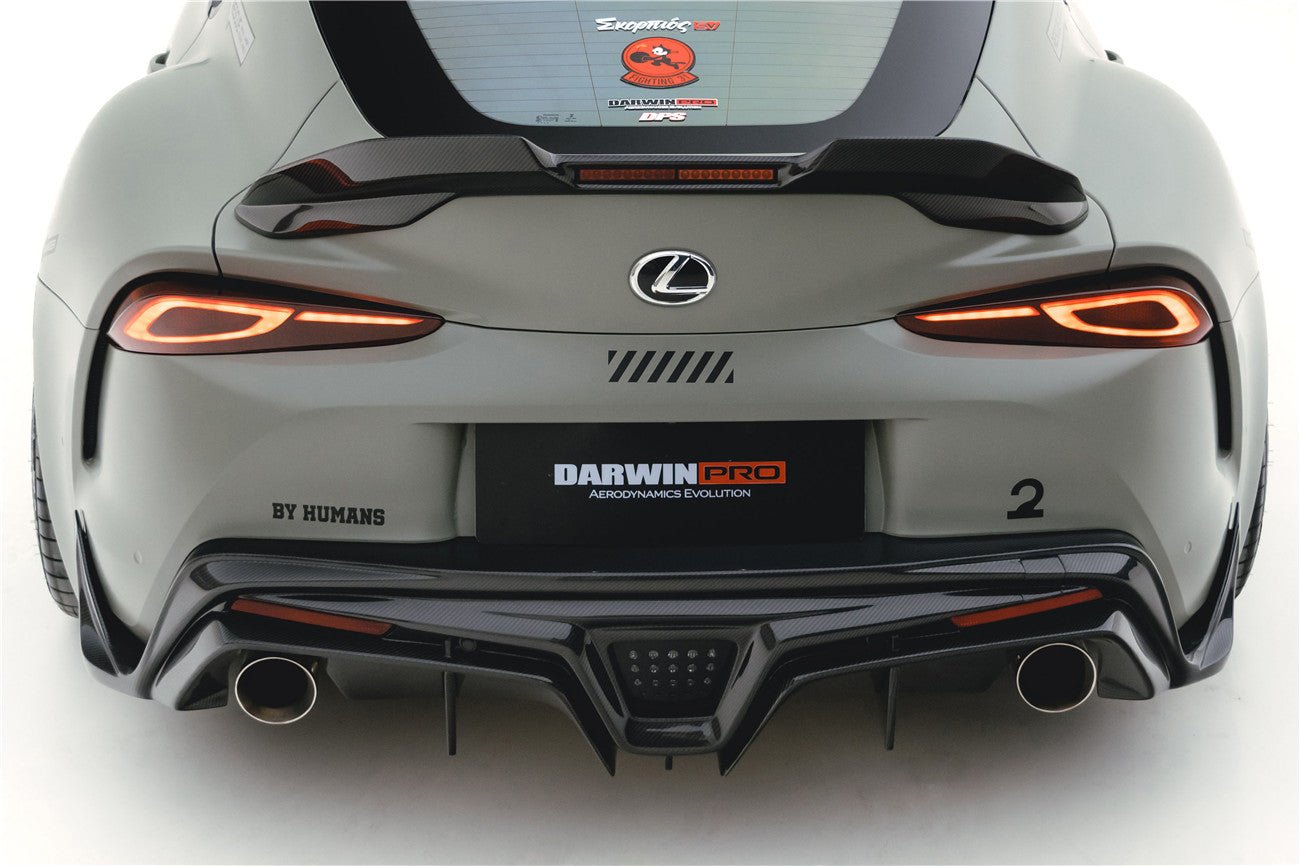 2019 - 2025 Toyota GR Supra (J29 & DB) A90 A91 BKSS Style Carbon Fiber Trunk Spoiler with LED Light