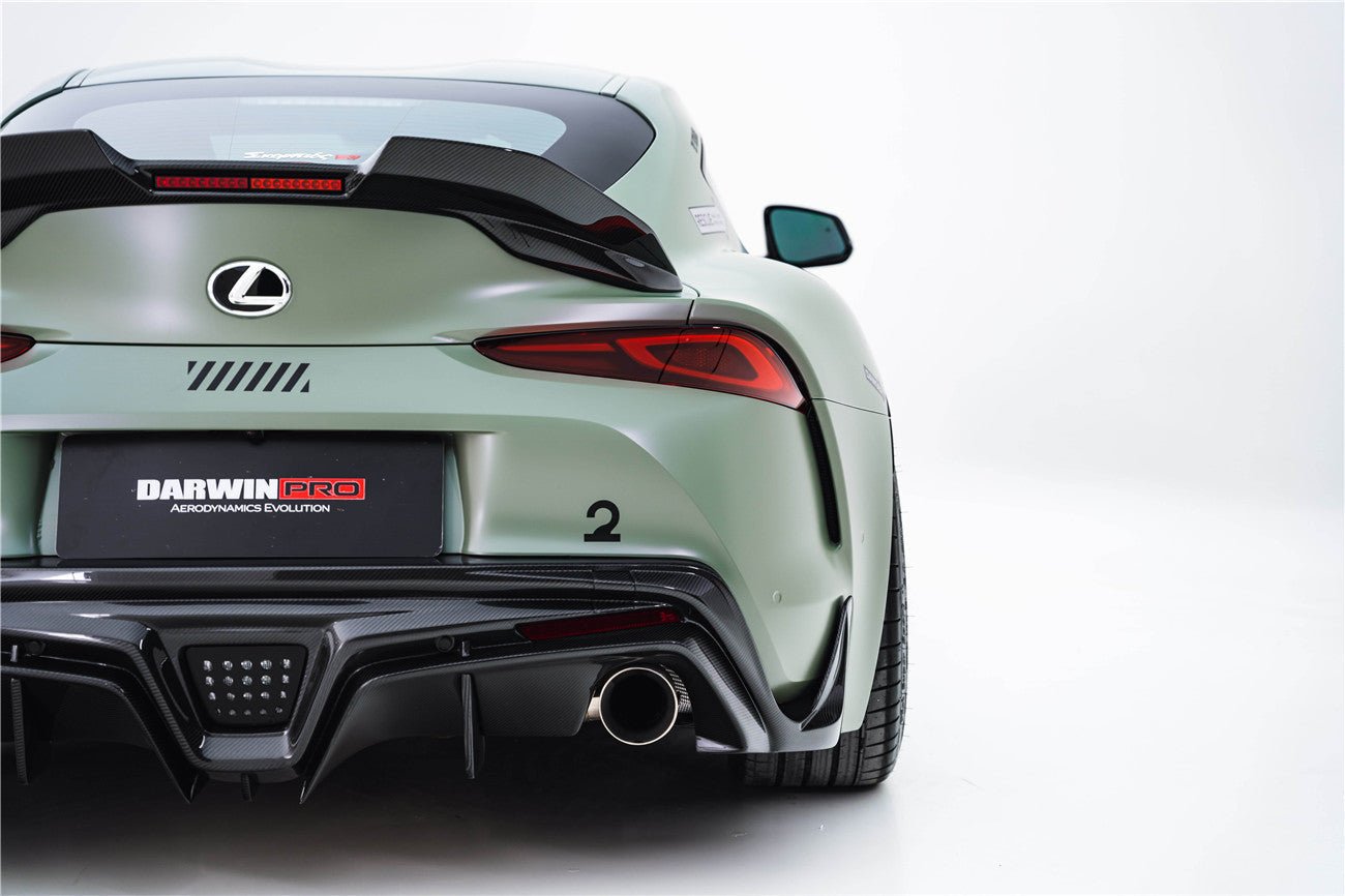 2019 - 2025 Toyota GR Supra (J29 & DB) A90 A91 BKSS Style Carbon Fiber Trunk Spoiler with LED Light