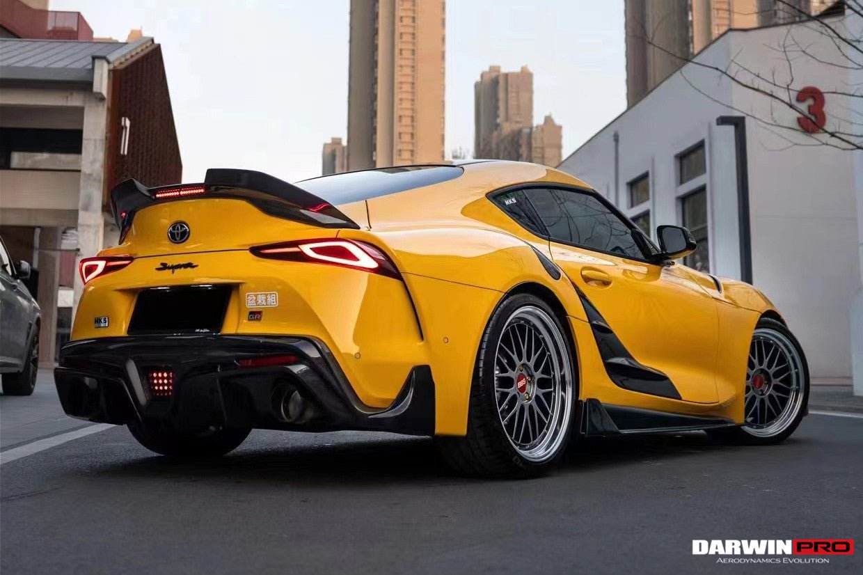 2019 - 2025 Toyota GR Supra (J29 & DB) A90 A91 BKSS Style Carbon Fiber Trunk Spoiler with LED Light