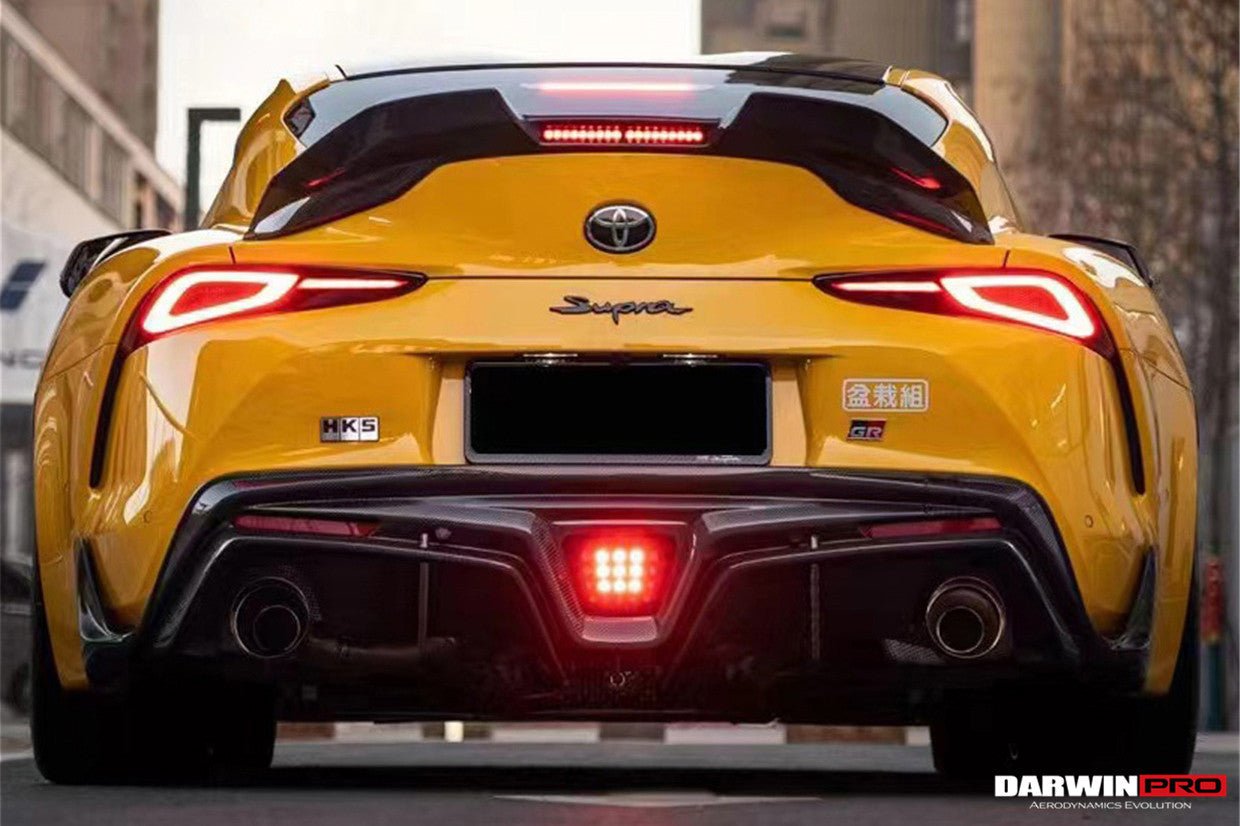 2019 - 2025 Toyota GR Supra (J29 & DB) A90 A91 BKSS Style Carbon Fiber Trunk Spoiler with LED Light
