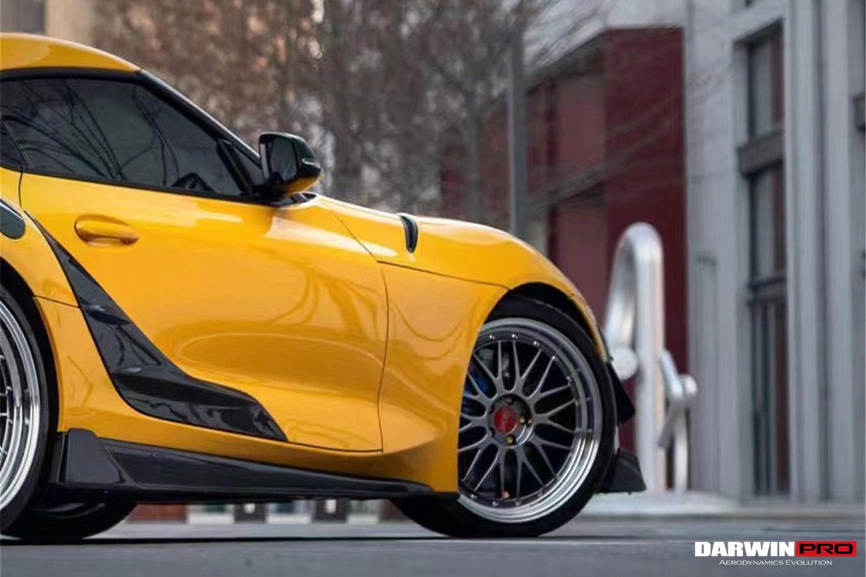 2019 - 2025 Toyota GR Supra (J29 & DB) A90 A91 BKSS Style Carbon Fiber Side Skirts