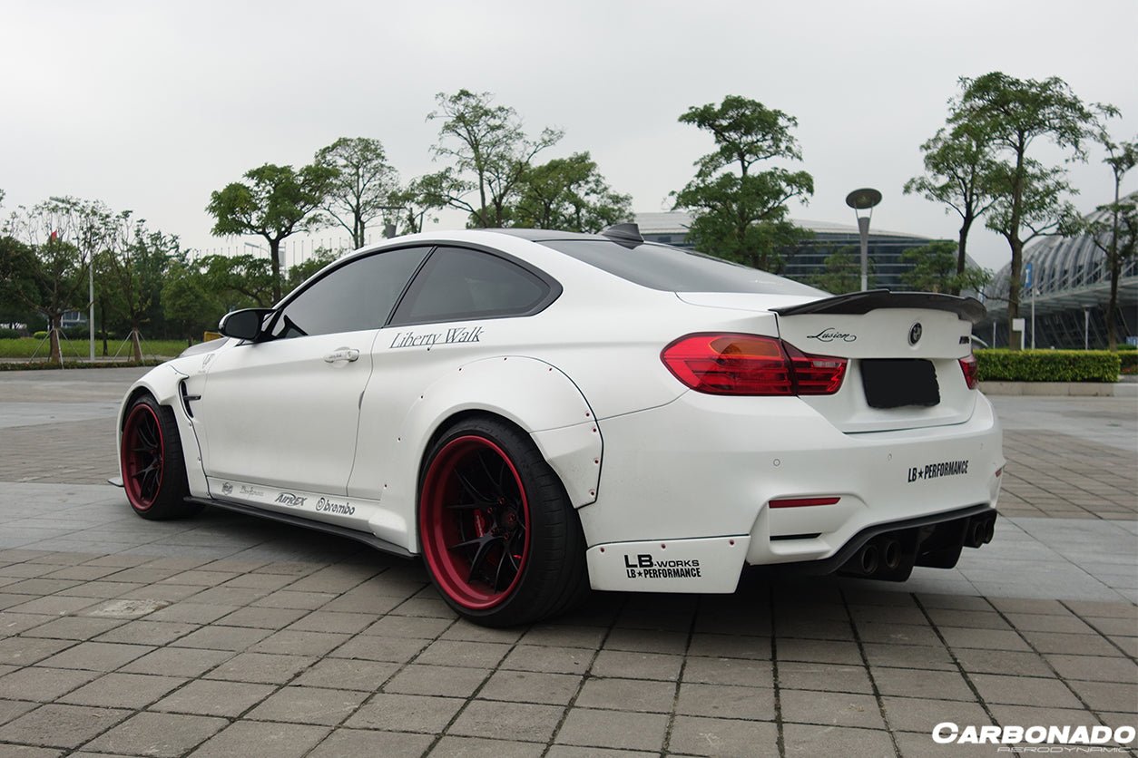 2014-2020 BMW F82/F83 M4 DE Style Rear Diffuser with Caps