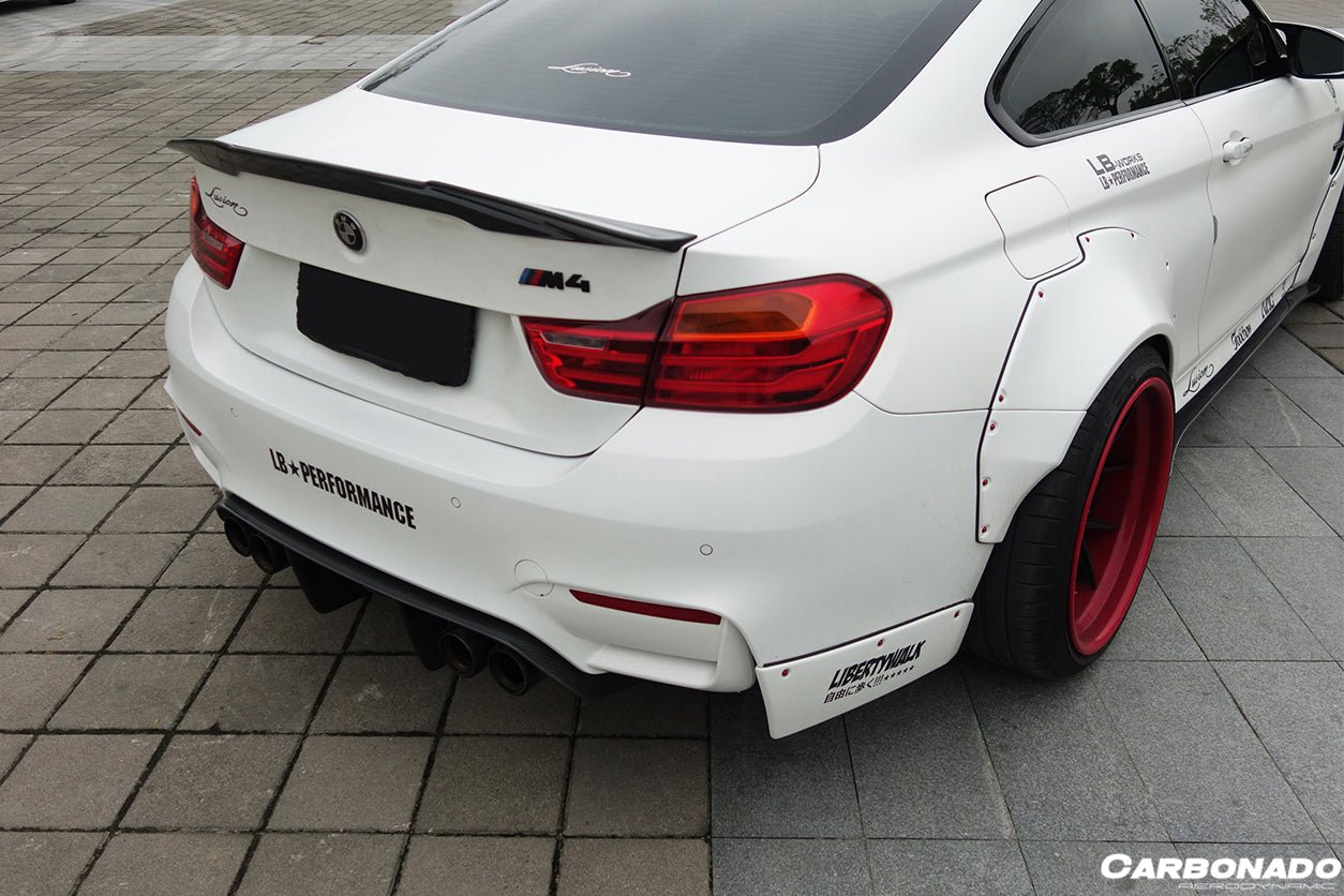 2014-2020 BMW F82/F83 M4 DE Style Rear Diffuser with Caps