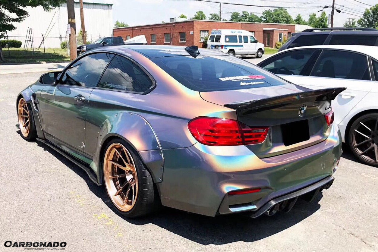 2014-2020 BMW F82/F83 M4 DE Style Rear Diffuser with Caps