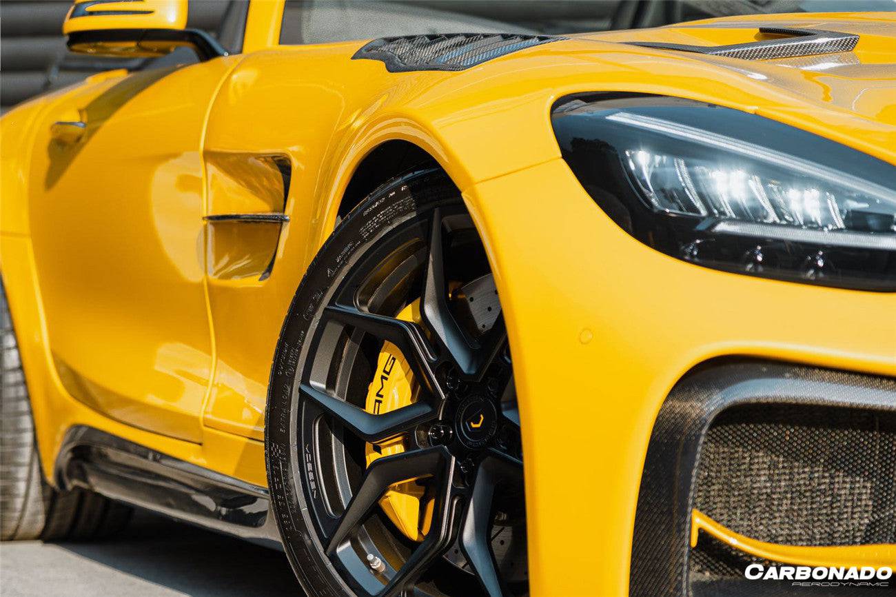 2015-2021 Mercedes Benz AMG GT & GTS & GTC & GTR BK Style Partial Carbon Fiber Front Fender - Carbonado