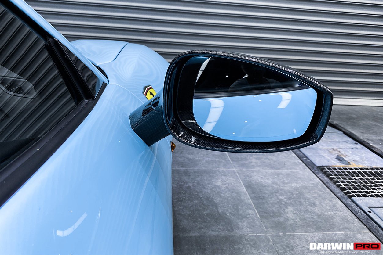 2015 - 2020 Ferrari 488 GTB & Spyder Carbon Fiber Mirror House & Base Replacement