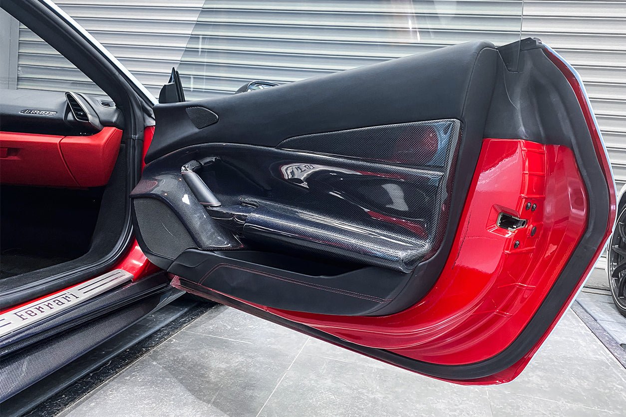2015 - 2020 Ferrari 488 GTB & Spyder Carbon Fiber Door Panel Interior