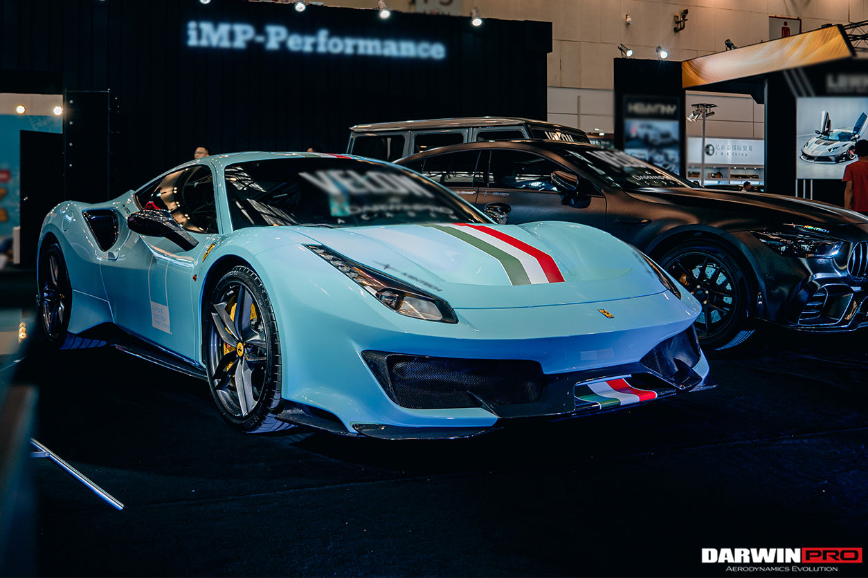 2015 - 2020 Ferrari 488 GTB & Spyder Pista Style Quarter Panel Side Scoops