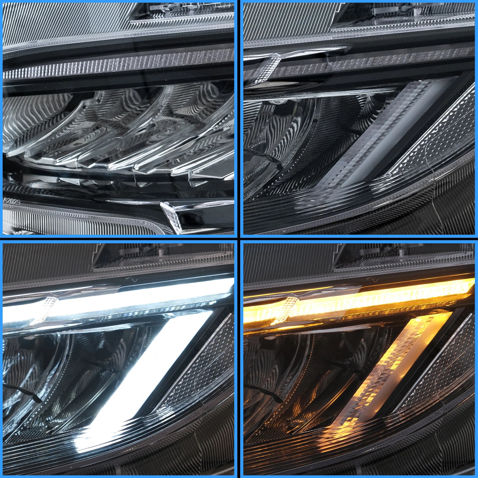 2016 - 2021 Honda Civic Sedan Hatchback Coupe Front Lights LED Headlights