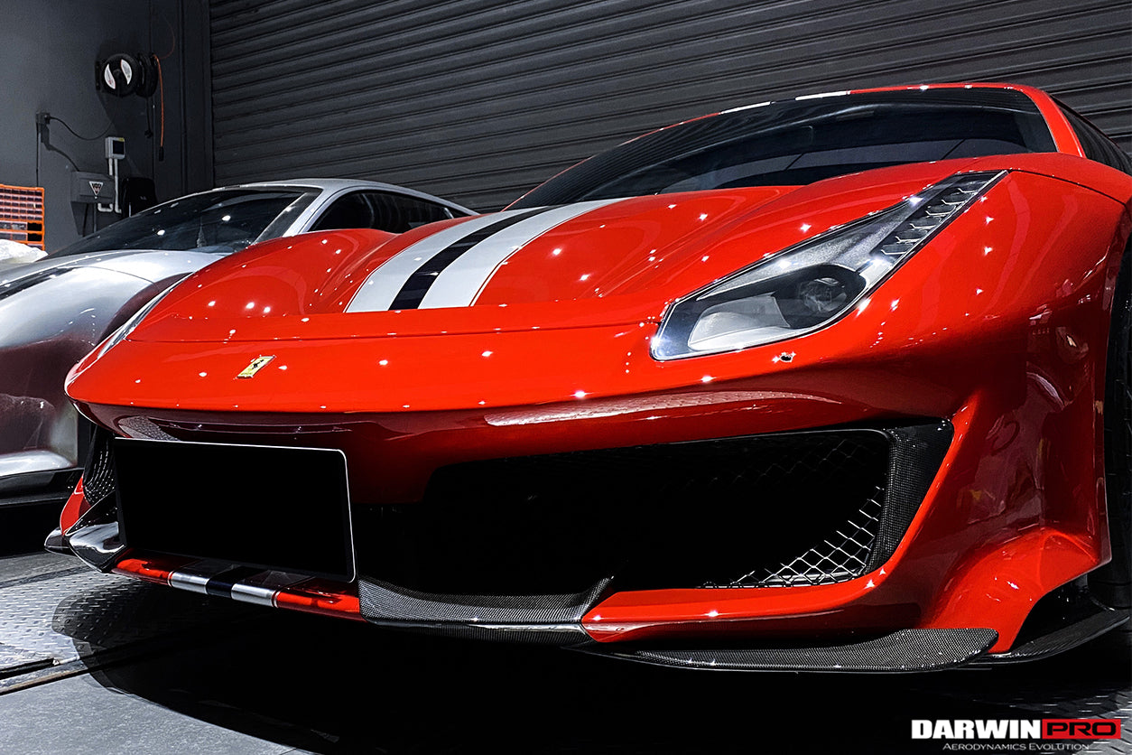 2018 - 2022 Ferrari 488 Pista Partial Carbon Fiber Front Bumper