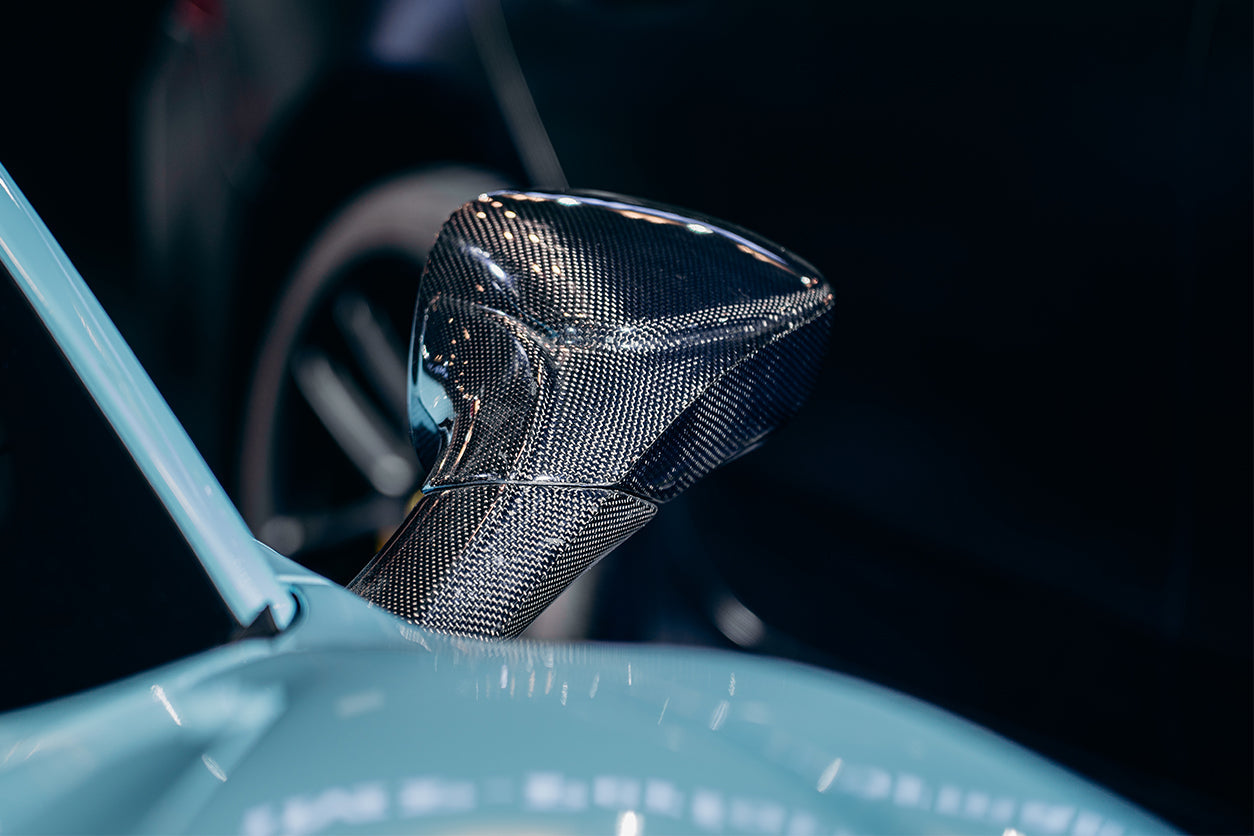 2015 - 2020 Ferrari 488 GTB & Spyder Carbon Fiber Mirror House & Base Replacement