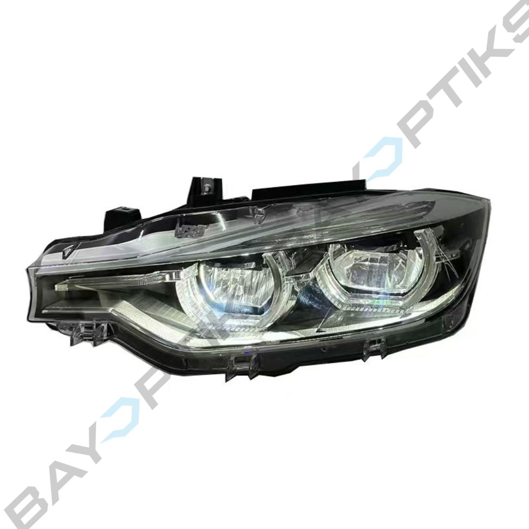 BMW 3 Series F30 OEM Chrome LCI Style Tri-Color Headlights 2013-2018