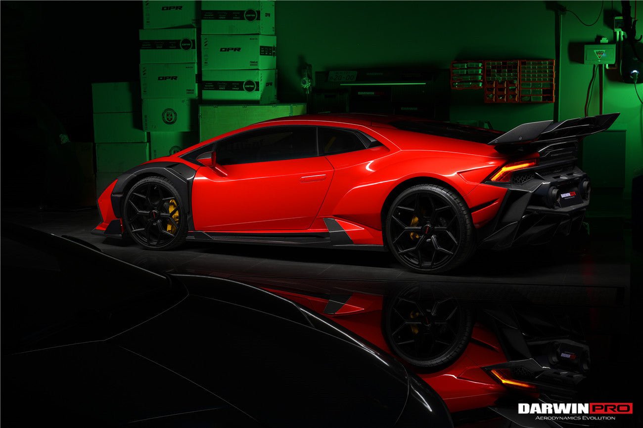 2015 - 2025 Lamborghini Huracan LP610 & LP580 & EVO & STO & Tecnica BKSSII Style Side Skirts