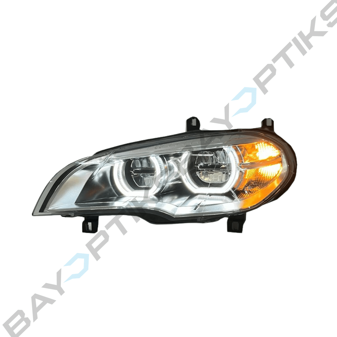 BMW X5 E70 Facelift Style CSL Yellow White Dual Color LED Headlights 2008-2013