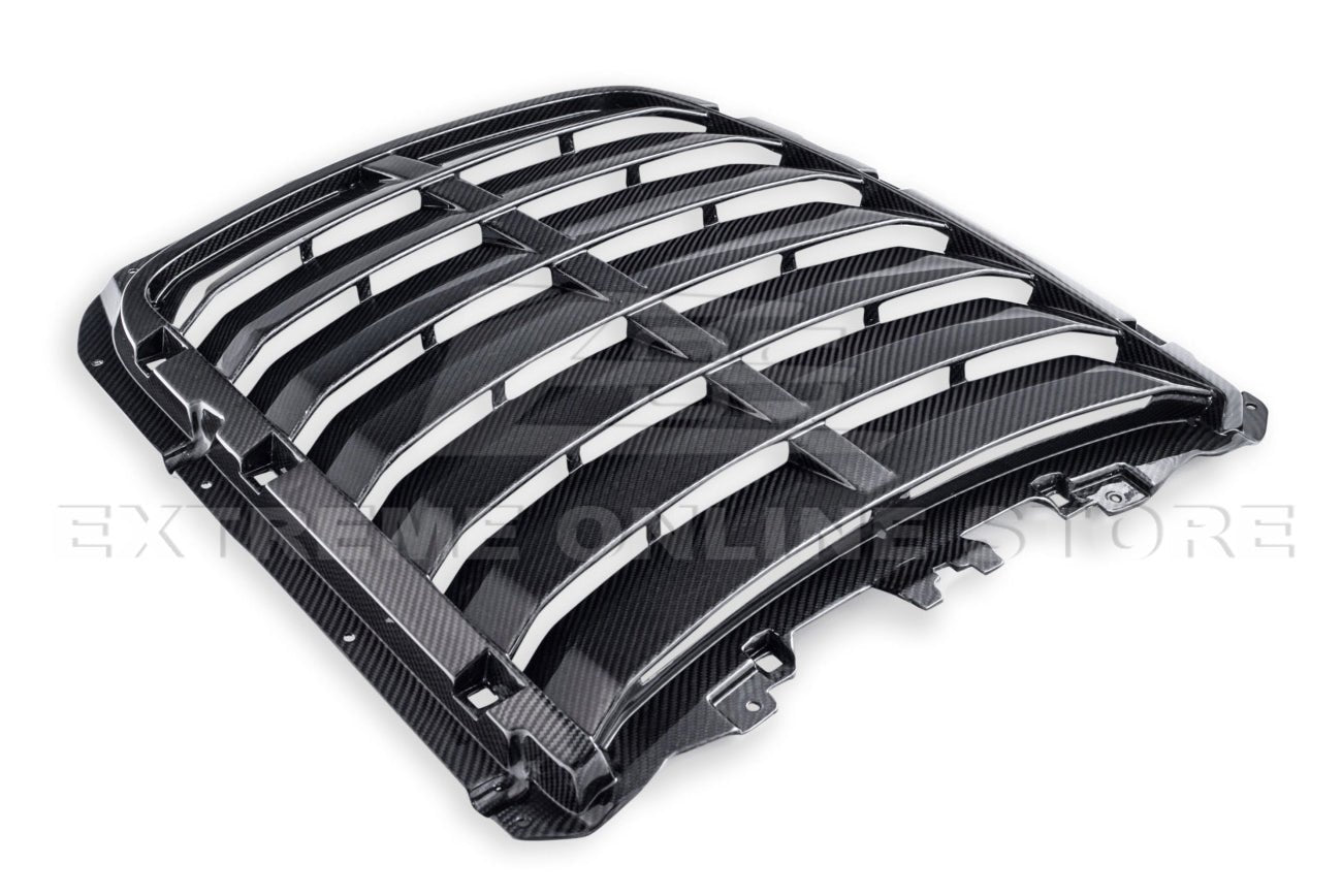 Ford Mustang S550 GT500 Dry Carbon Fiber Hood Vent Rain Tray Cover Kit 2020-2023