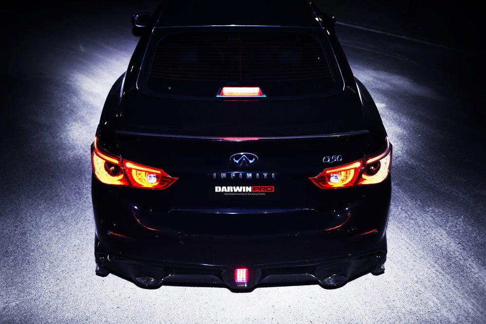 2014 - 2017 Infiniti Q50 Sedan EAU ROUGE Style Rear Bumper