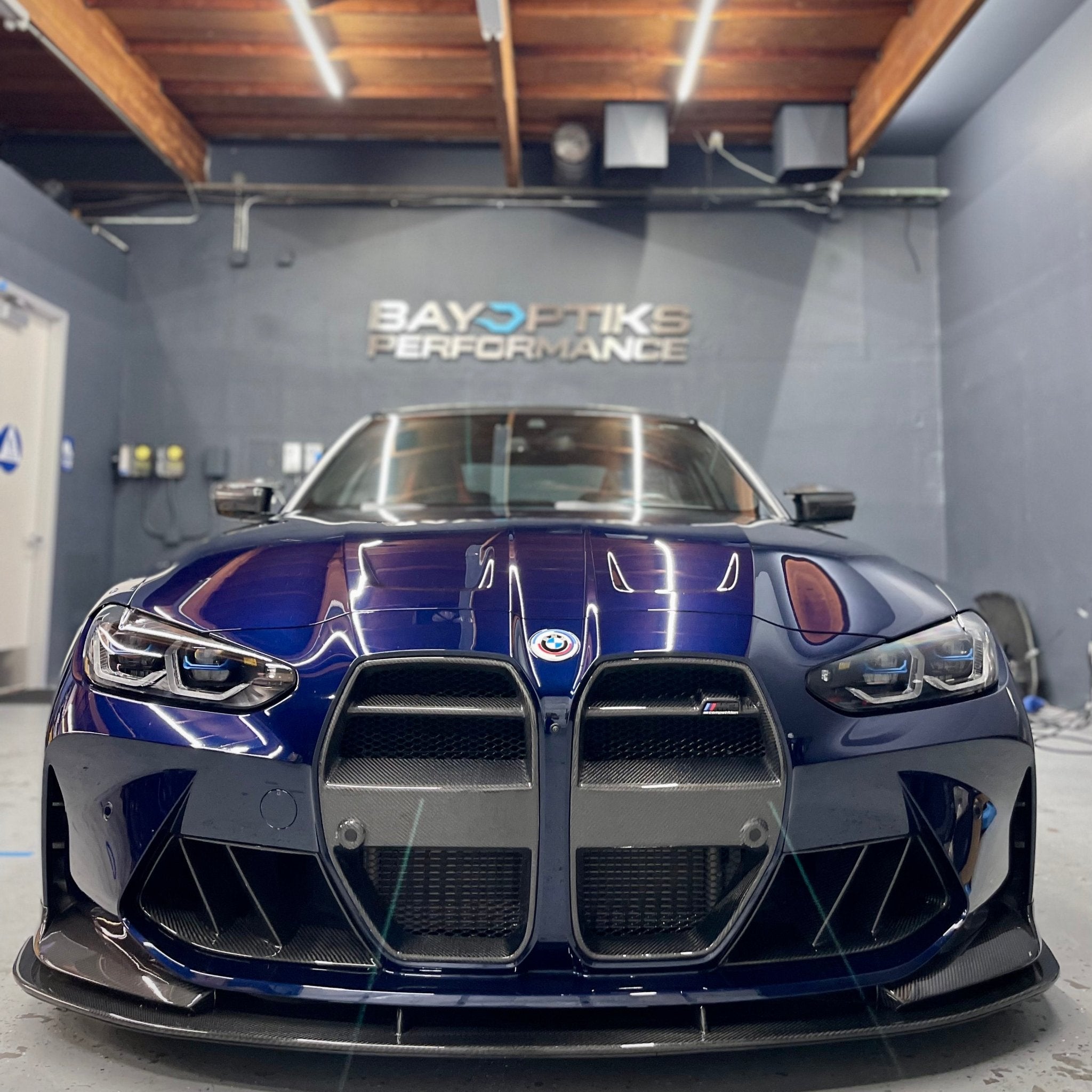 BMW G80/G82 M3/M4 Carbon Fiber Front Bumper Duct Vents (V2 Dual Slats)