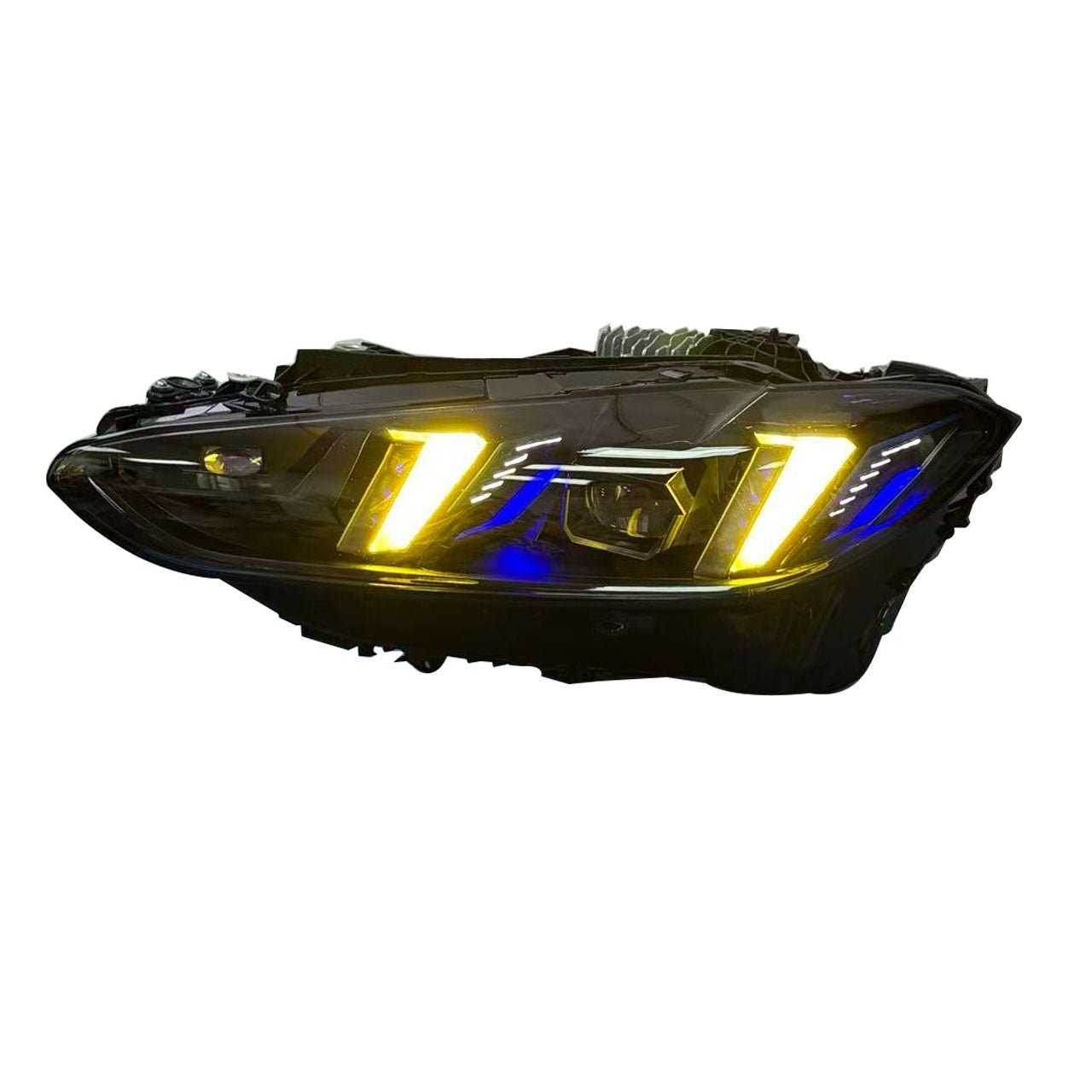 BMW G8X G80 M3 G82 M4 G22 4 Series CSL Yellow/White Complete Snake Eyes Style Headlights 2021 - Current