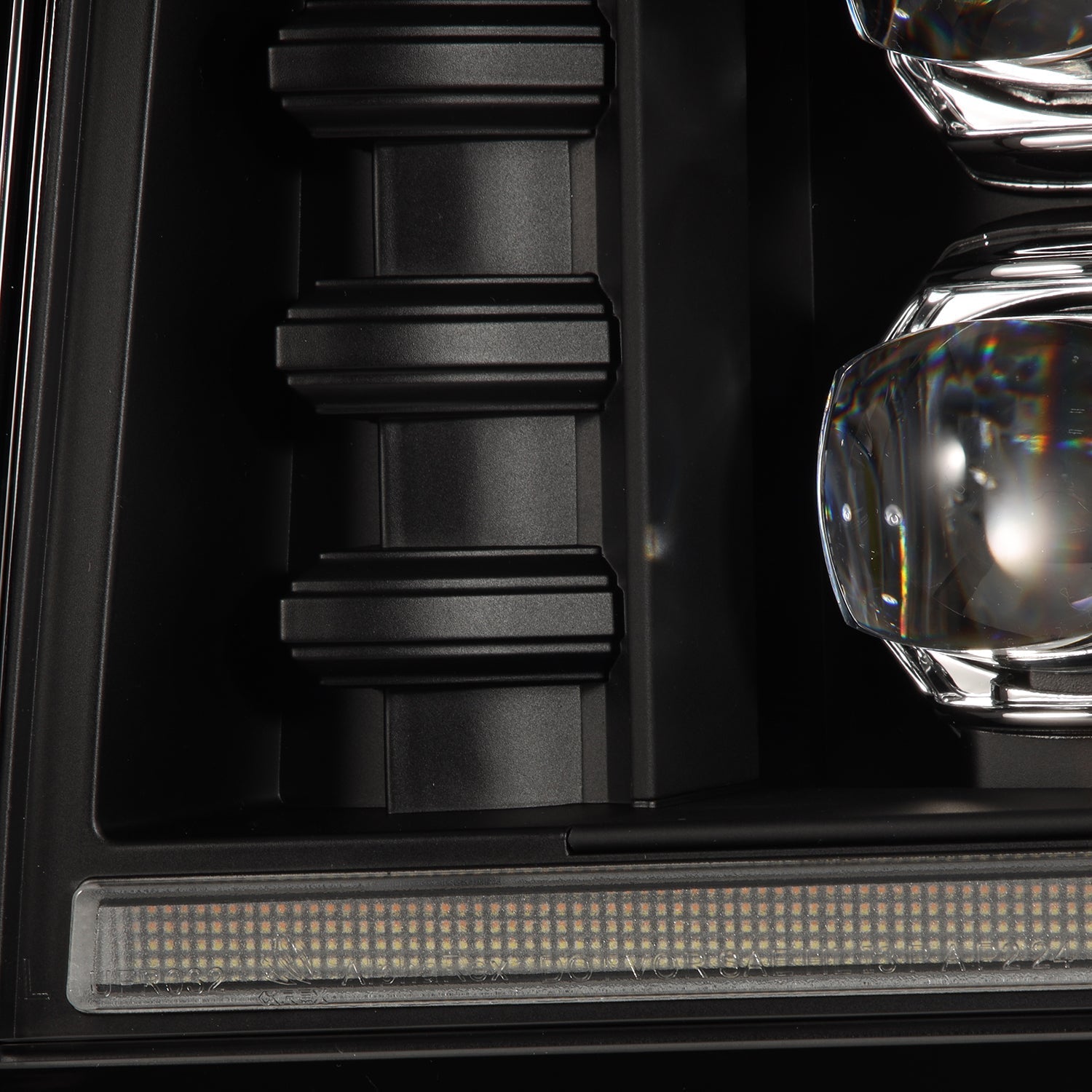 92-96 Ford F-Series/Bronco NOVA-Series LED Projector Headlights Black | AlphaRex