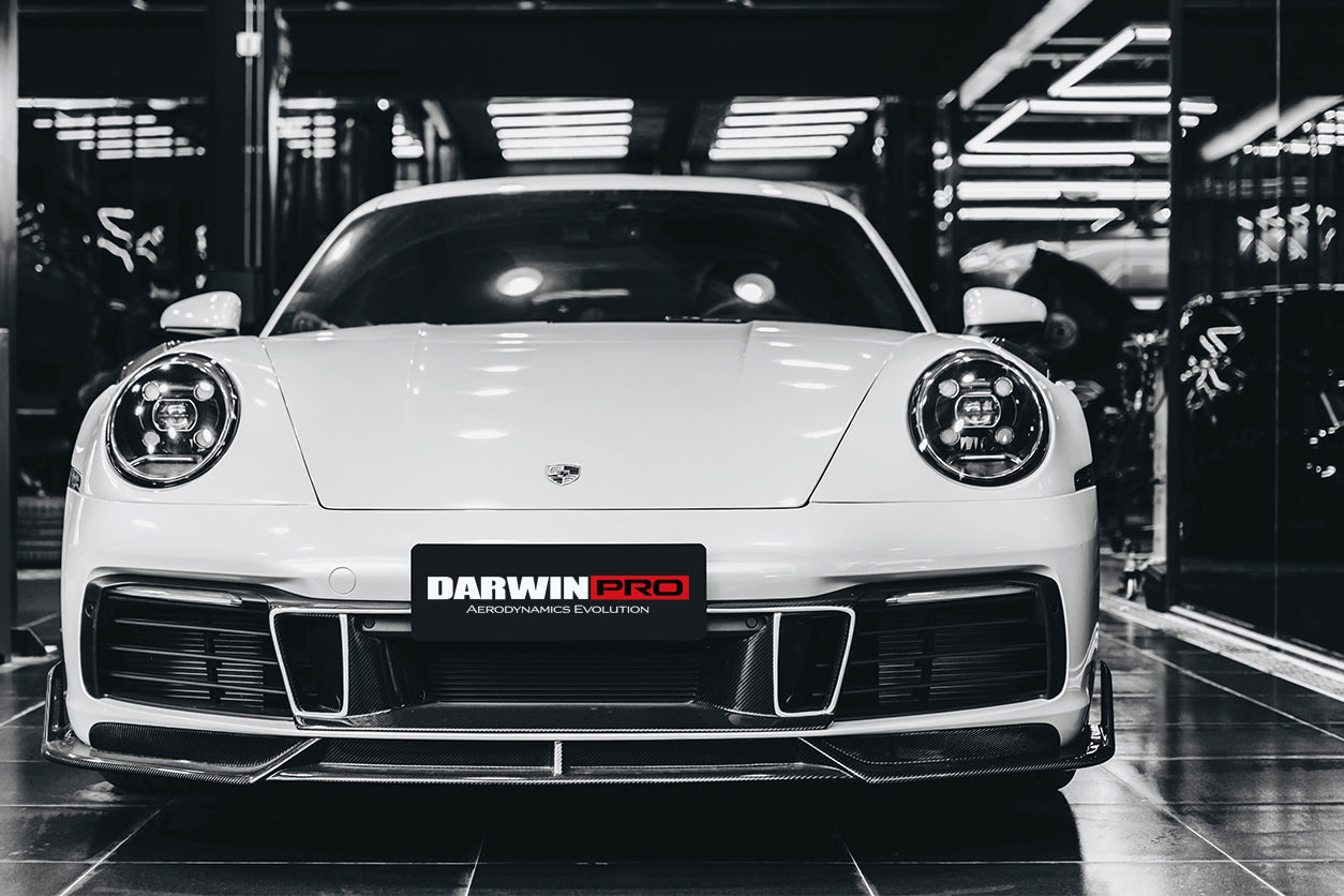 2019 - 2023 Porsche 911 992 Carrera S & 4 & 4S & Targa & Cabriolet BKSS Style Front Middle Lip