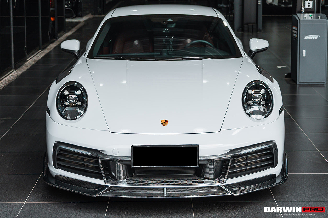 2019 - 2023 Porsche 911 992 Carrera S & 4 & 4S & Targa & Cabriolet BKSS Style Front Middle Lip