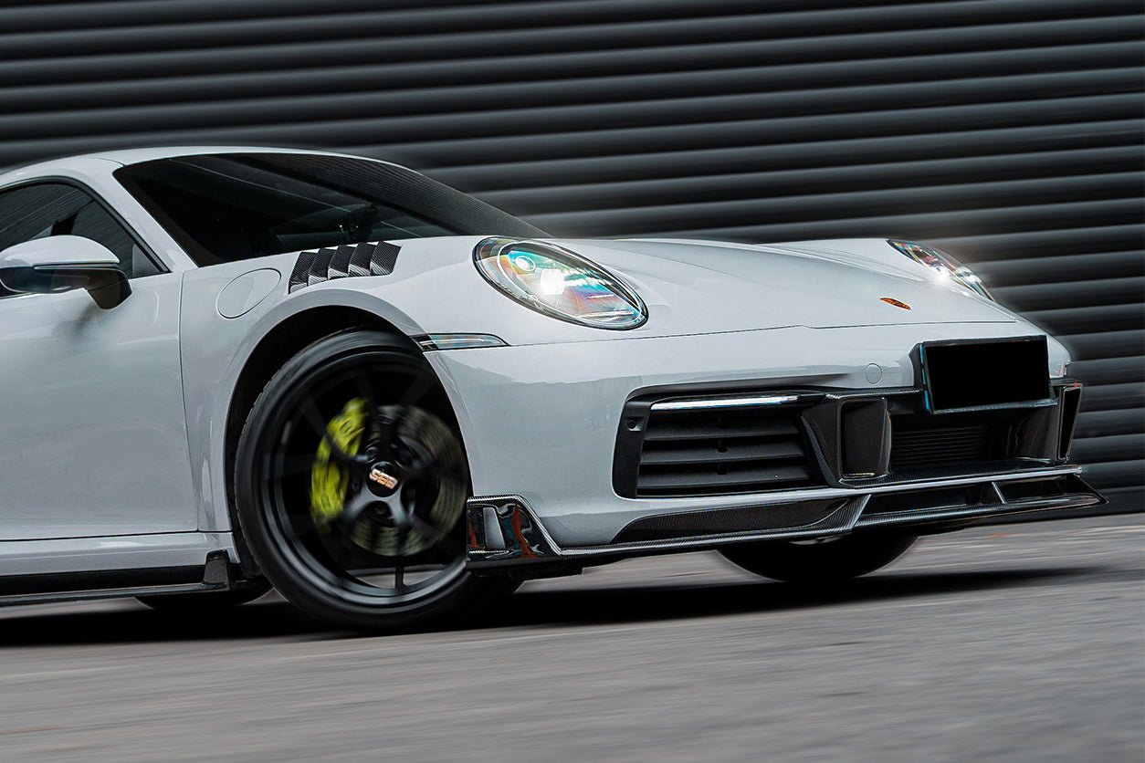 DarwinPRO 2019-2024 Porsche 911 992 Carrera S & 4 & 4S & Targa & Cabriolet BKSS Style Front Middle Lip - DarwinPRO Aerodynamics