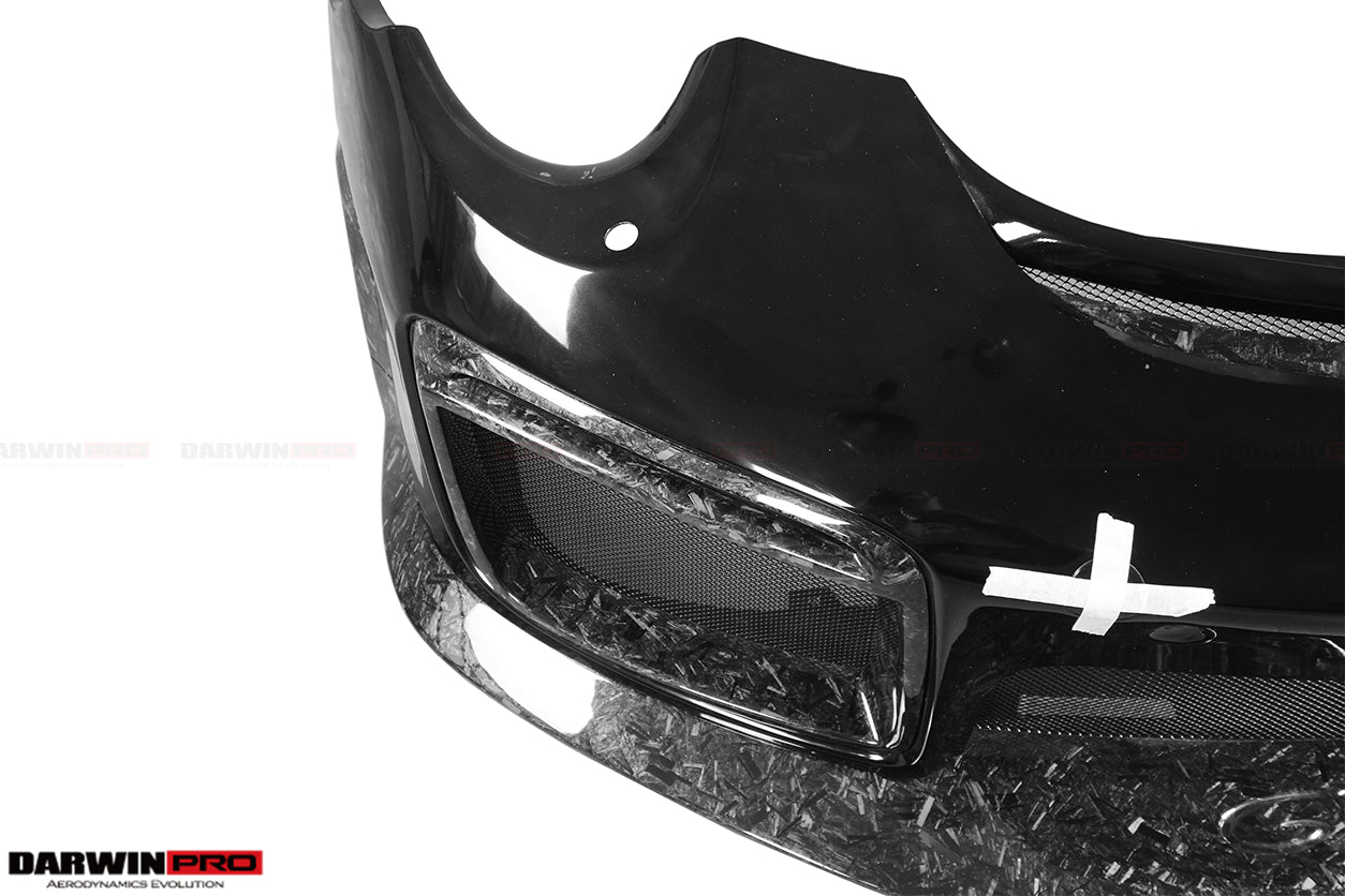 2013 - 2019 Porsche 911 991 Turbo S GT2RS Style Partial Carbon Fiber Front Bumper and Fender