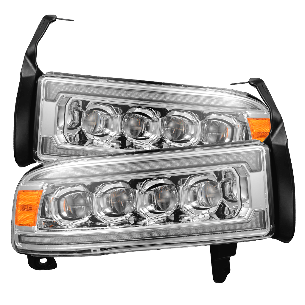 94-01 Dodge Ram 1500/94-02 Ram 2500/3500 NOVA-Series LED Headlights Chrome | AlphaRex