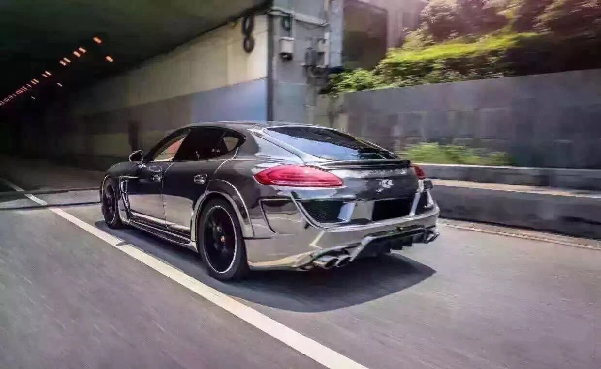 Porsche Panamera 970.2 WD Style FRP Rear Bumper with Exhaust Tip 2014-2016