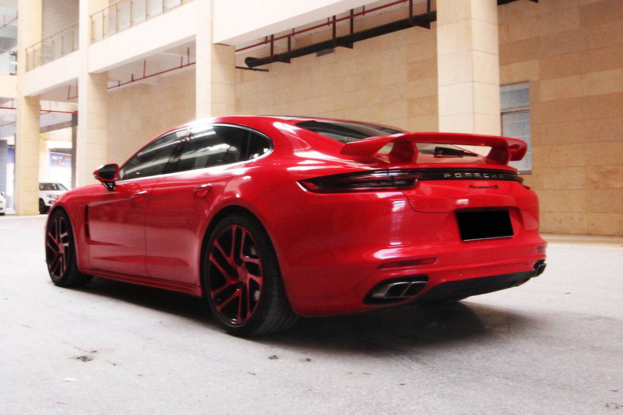 2017-2023 Porsche Panamera 971 4S/4/GTS/Turbo TA Style Trunk Spoiler - Carbonado