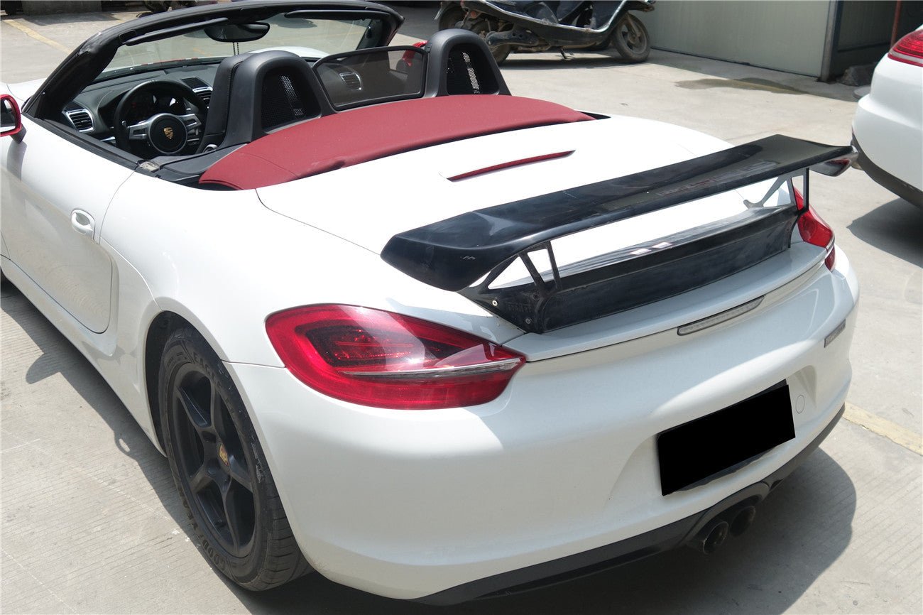 2012 - 2016 Porsche 981 Boxster TA Style Style Carbon Fiber Trunk Spoiler Wing