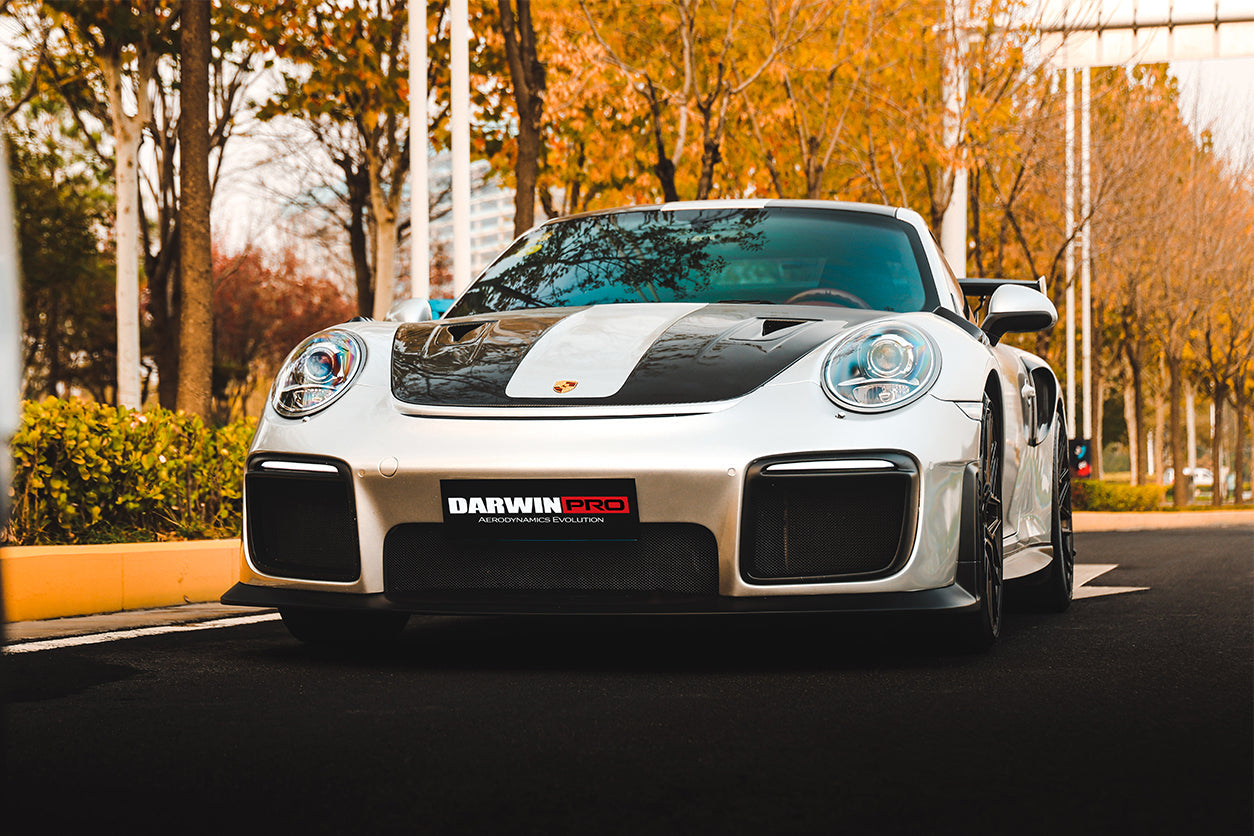 2012 - 2019 Porsche 991 Carrera S & Targa 4 & 4s GT2RS Style Carbon Fiber Hood