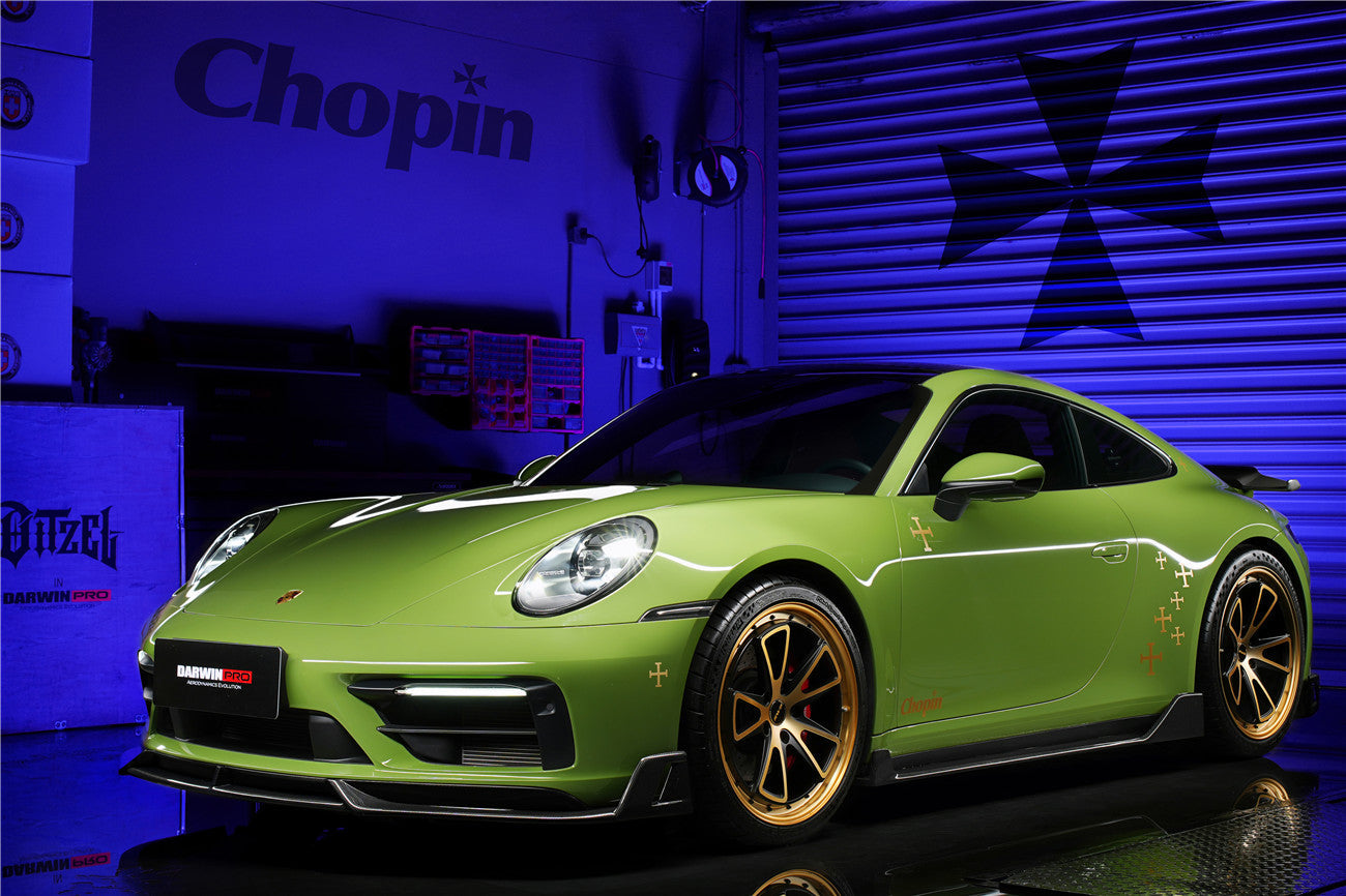 2019 - 2023 Porsche 911 992 Carrera/Targa S/4/4S SD-Sport Design Modl BKSS Style Front Lip