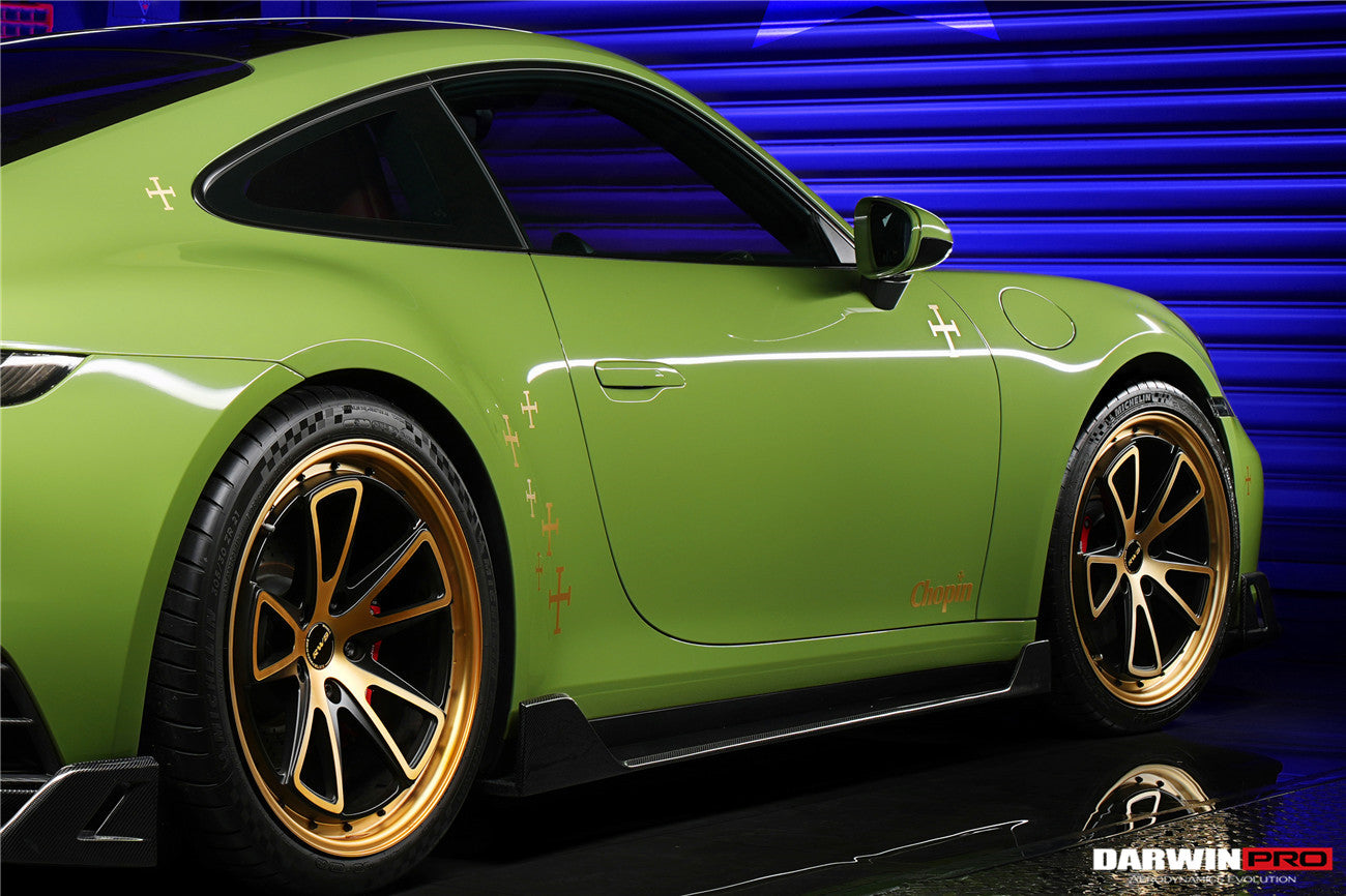 2019 - 2023 Porsche 911 992 Carrera S & 4 & 4S & Targa & Cabriolet BKSS Style Side Skirts