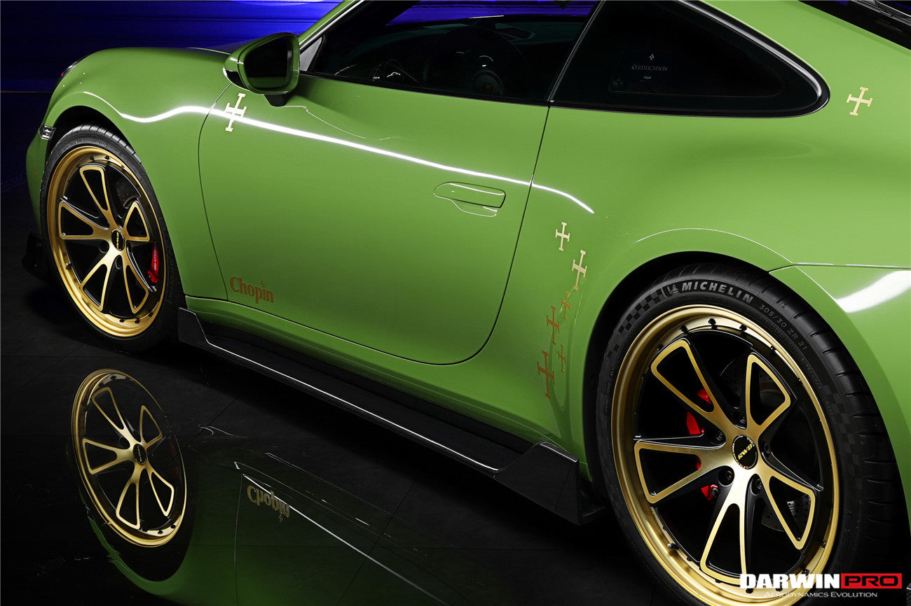 2019 - 2023 Porsche 911 992 Carrera S & 4 & 4S & Targa & Cabriolet BKSS Style Side Skirts