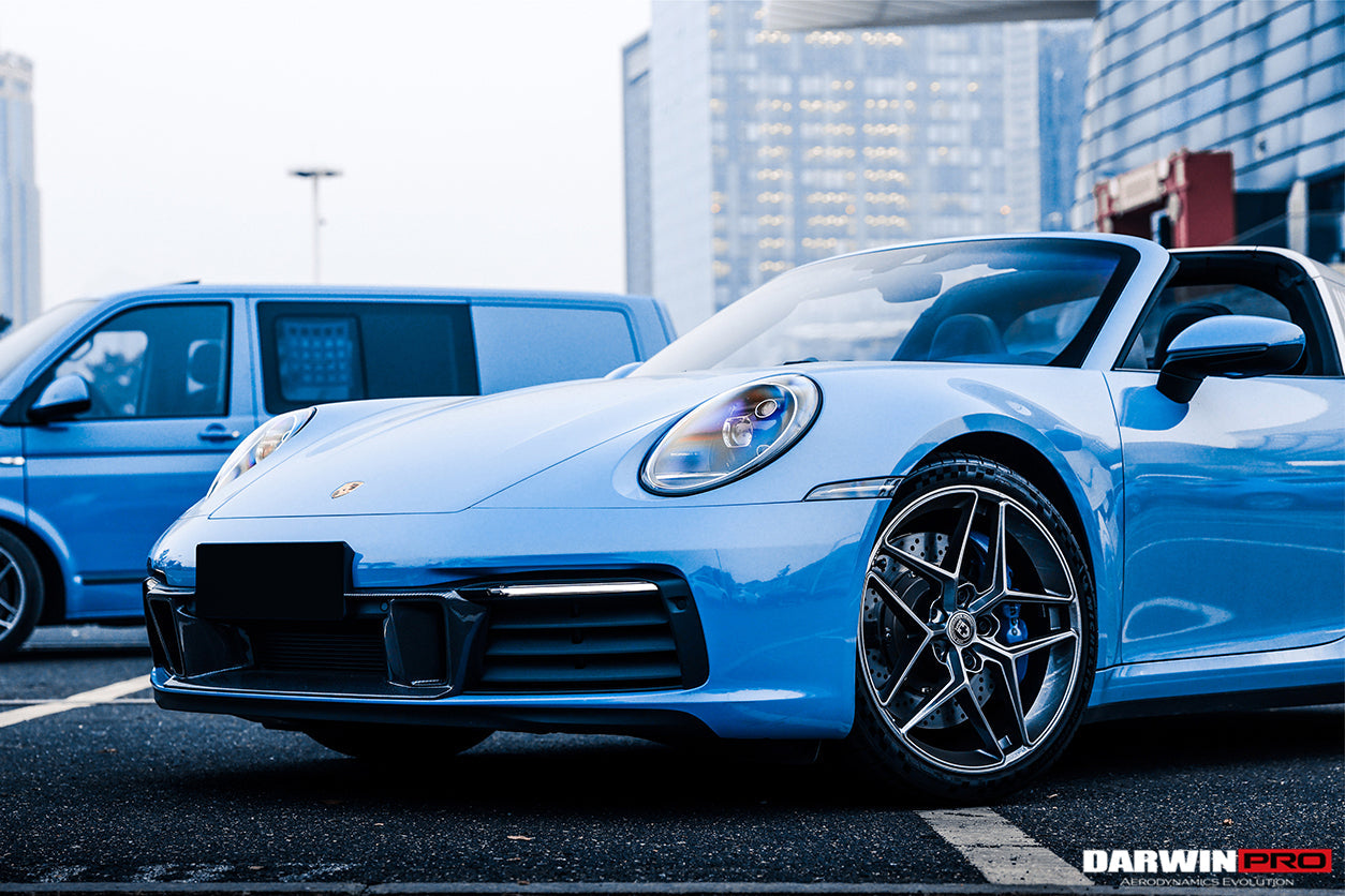 2019 - 2023 Porsche 911 992 Carrera S & 4 & 4S & Targa & Cabriolet BKSS Style Front Middle Lip