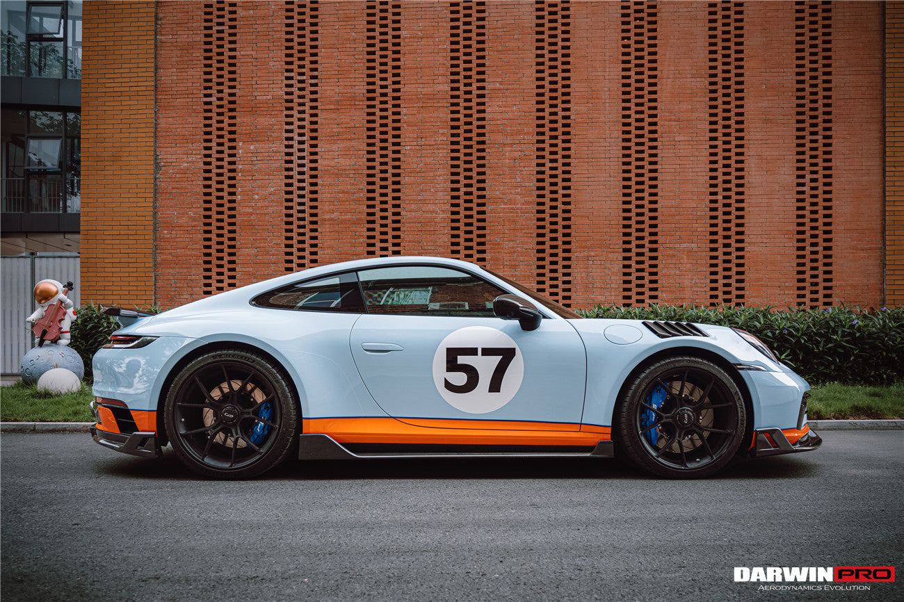 2019 - 2023 Porsche 911 992 Carrera S & 4 & 4S & Targa & Cabriolet BKSS Style Side Skirts