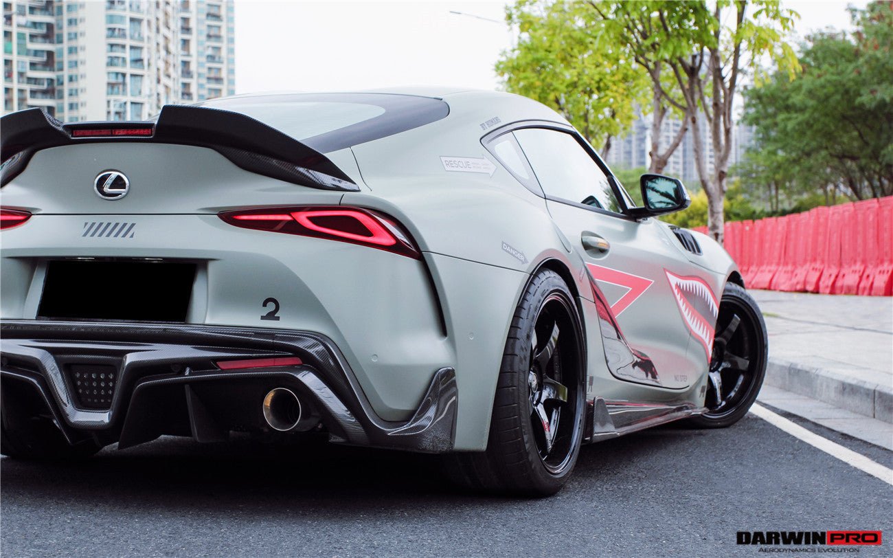 2019 - 2025 Toyota GR Supra (J29 & DB) A90 A91 BKSS Style Carbon Fiber Trunk Spoiler with LED Light