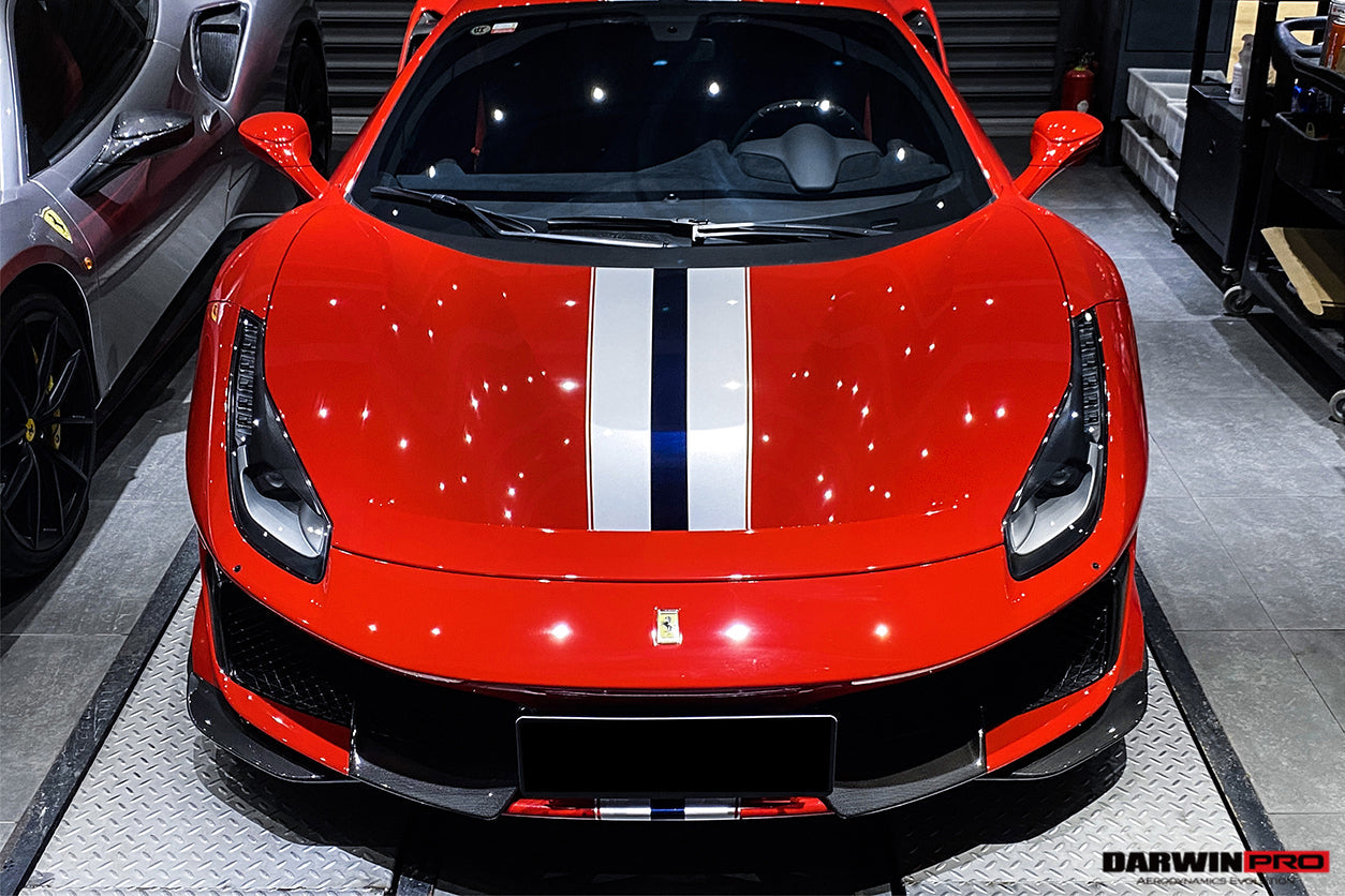 2018 - 2022 Ferrari 488 Pista Partial Carbon Fiber Front Bumper